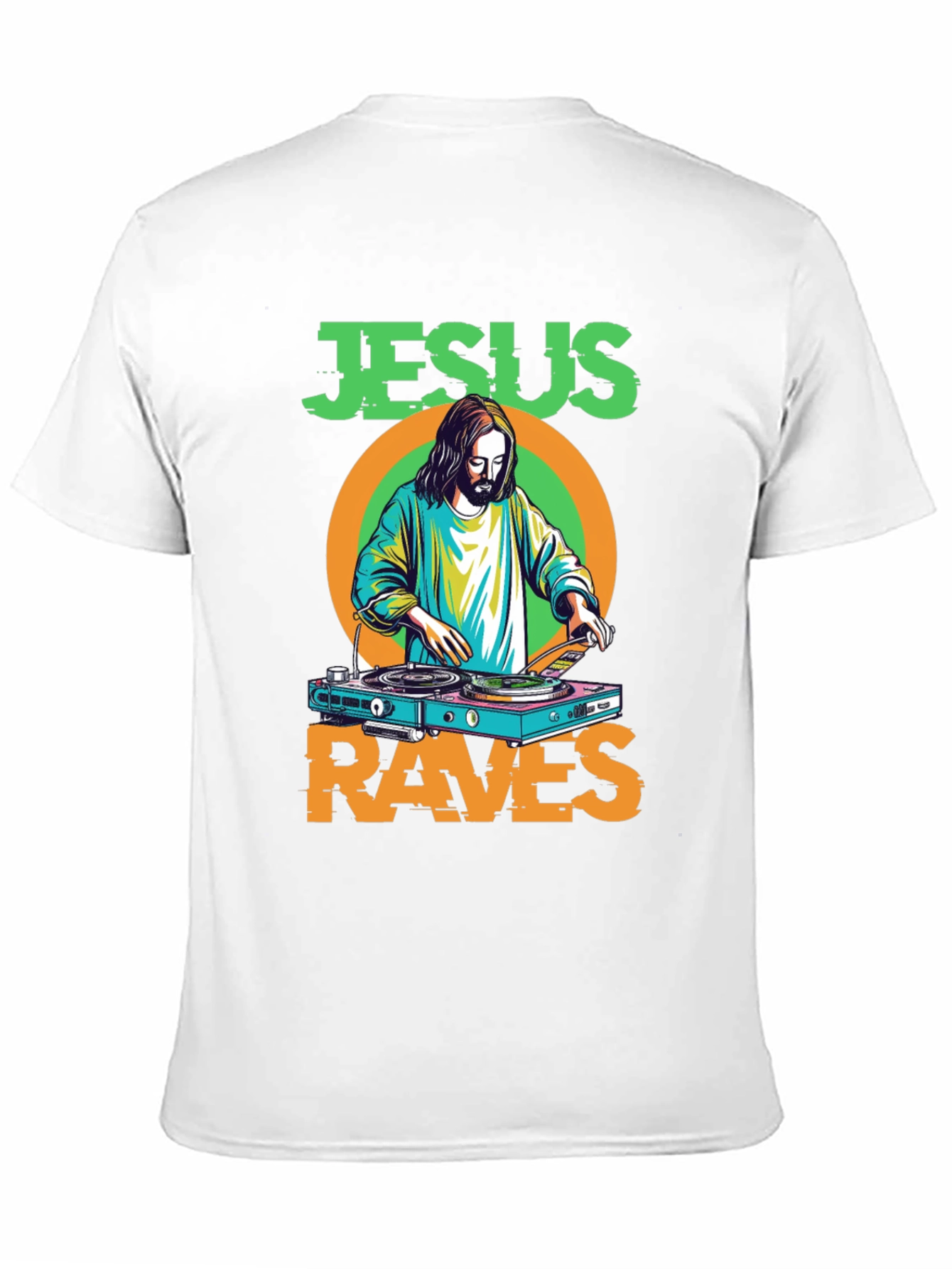 Jesus Raves T-Shirt - Funny Graphic Tee