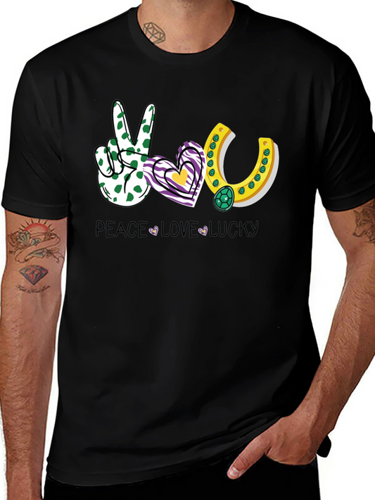 Peace Love Lucky Graphic T-Shirt