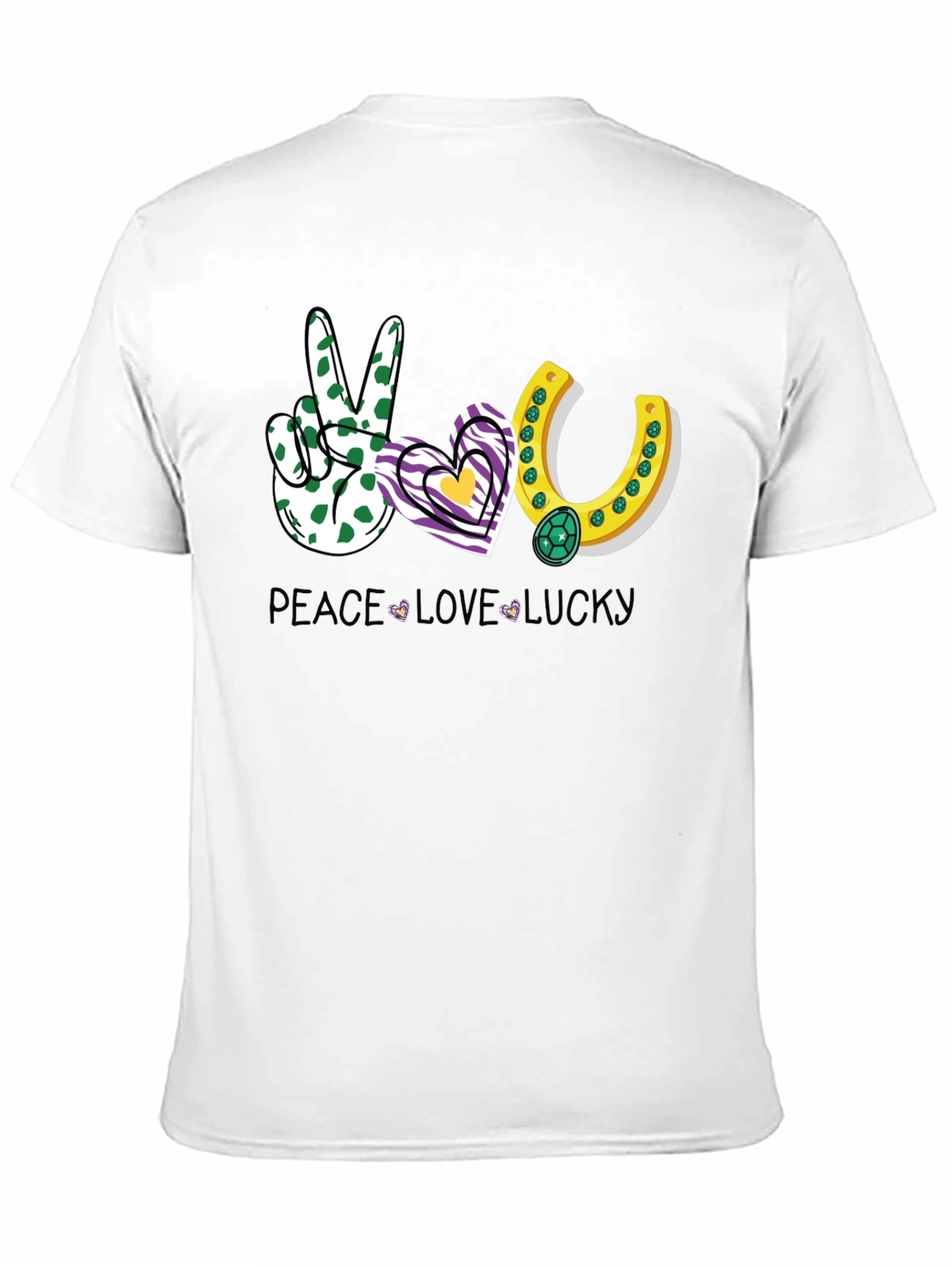 Peace Love Lucky Graphic T-Shirt