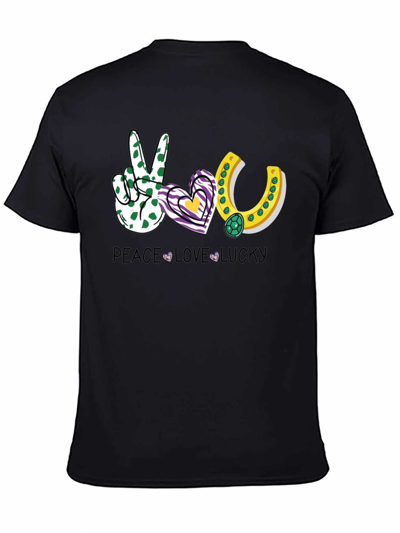 Peace Love Lucky Graphic T-Shirt