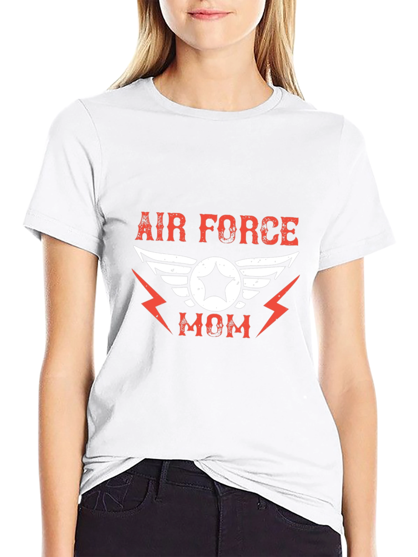 Air Force Mom Graphic T-Shirt
