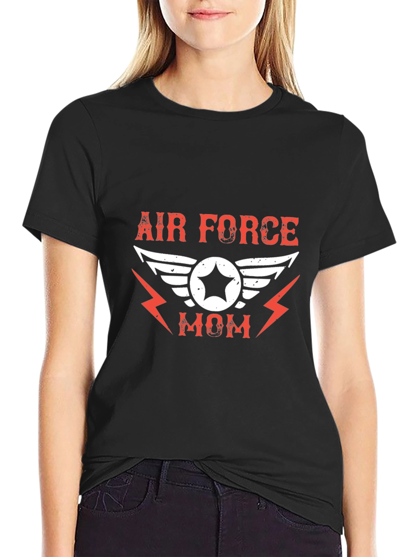 Air Force Mom Graphic T-Shirt