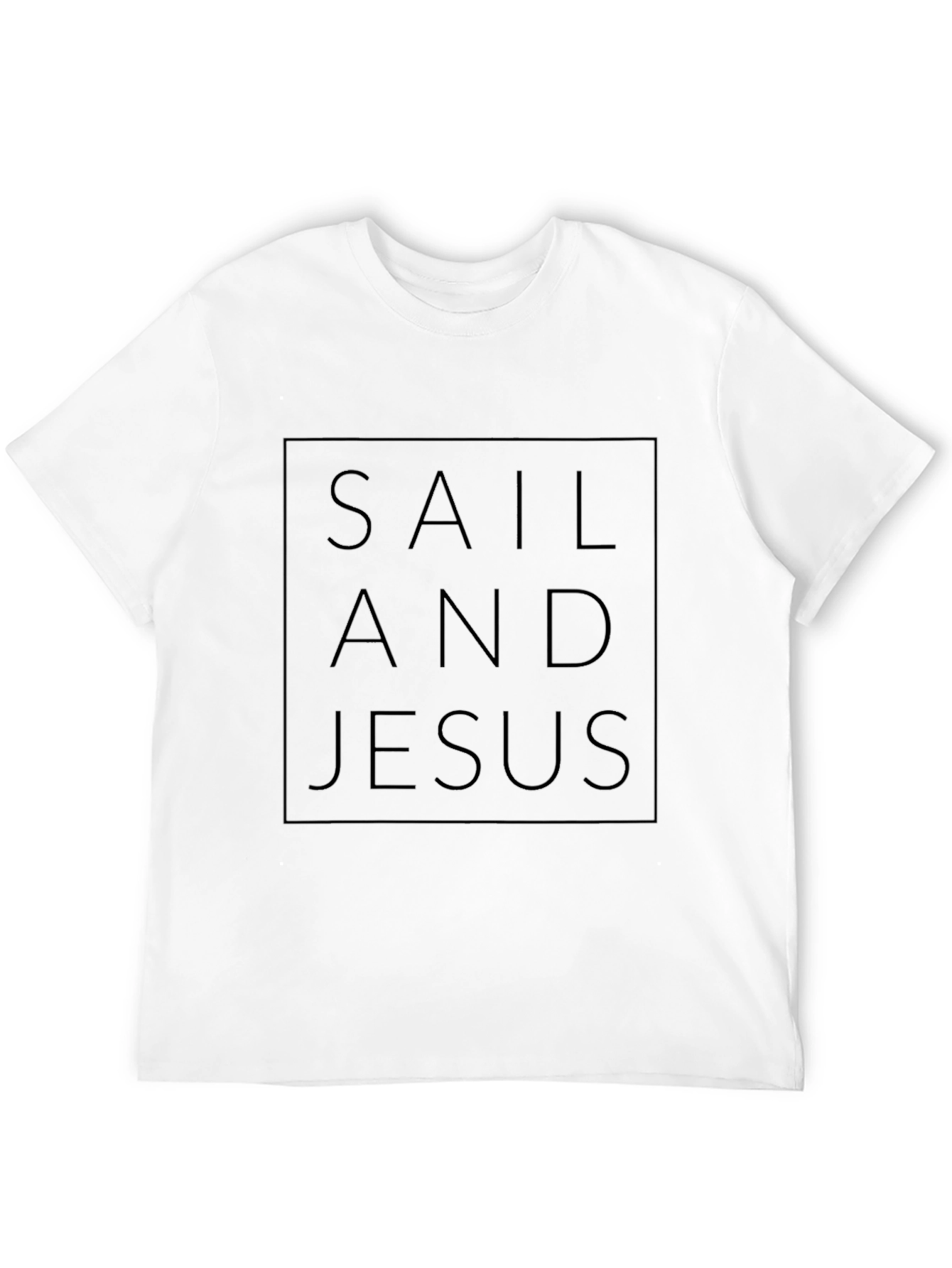 Sail And Jesus Black T-Shirt
