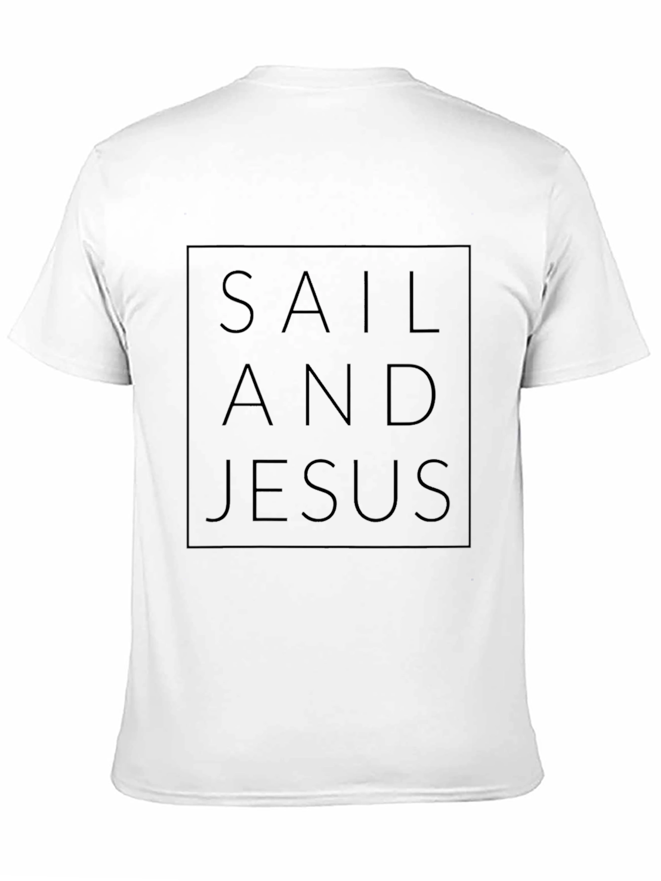 Sail And Jesus Black T-Shirt