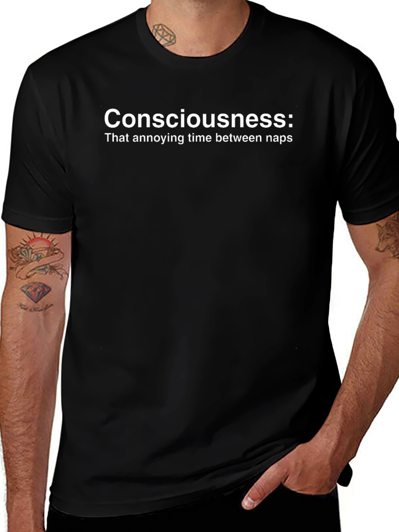 Consciousness: Funny Nap Quote T-Shirt