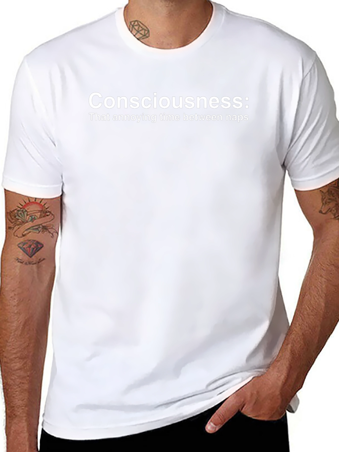 Consciousness: Funny Nap Quote T-Shirt