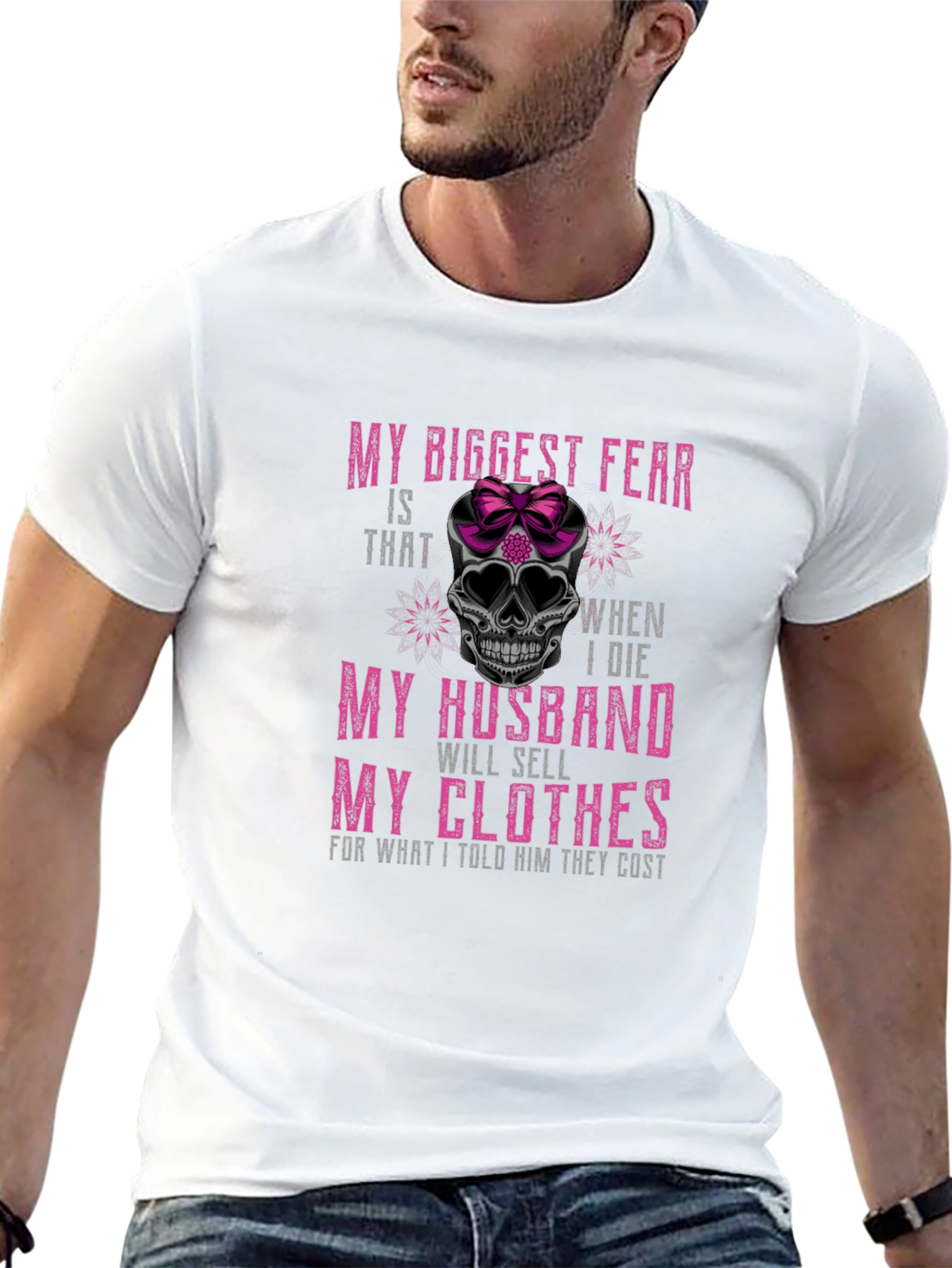 Humorous Skull T-Shirt - My Biggest Fear