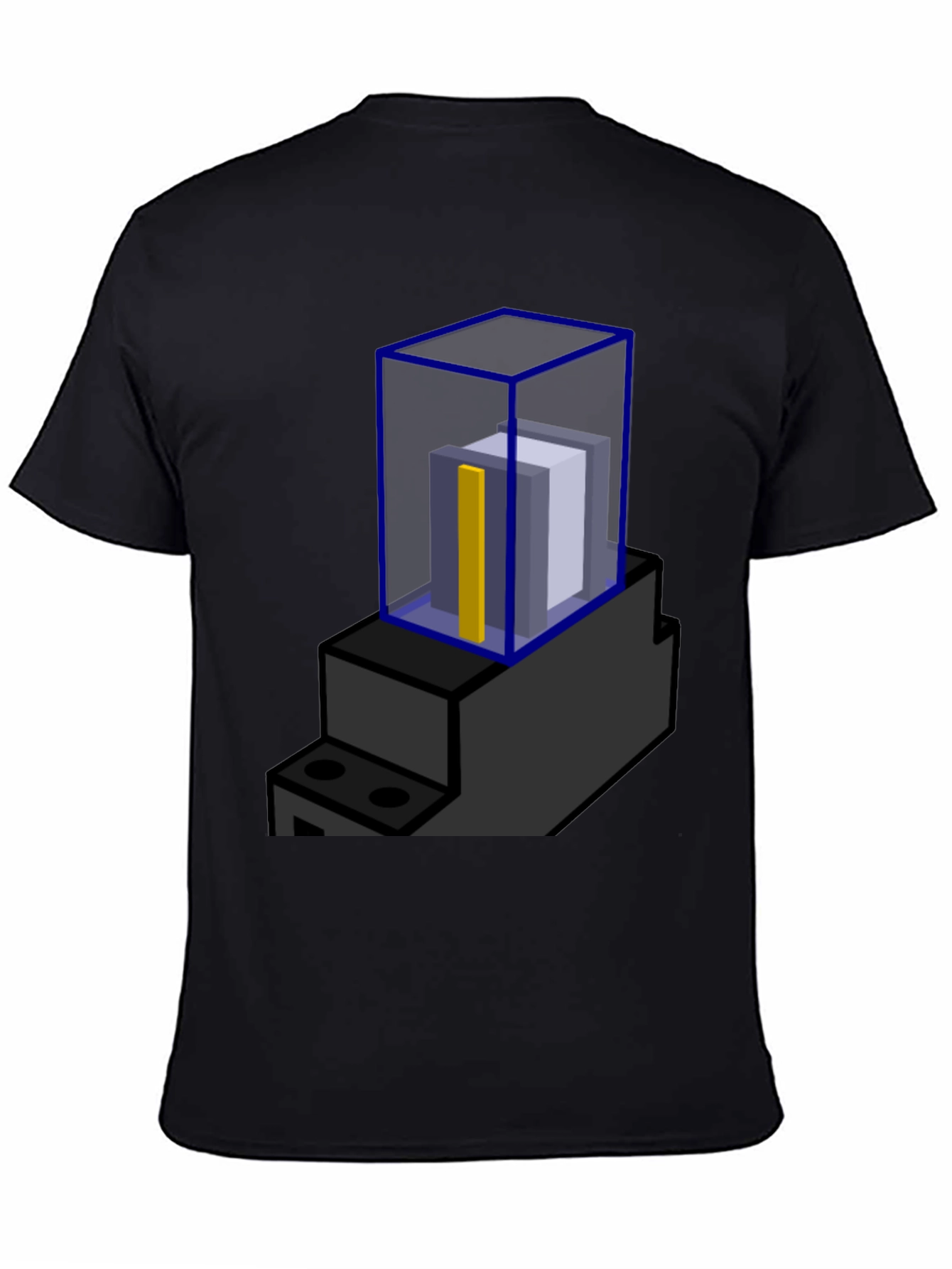 Abstract Block Print T-Shirt - Modern Graphic Tee