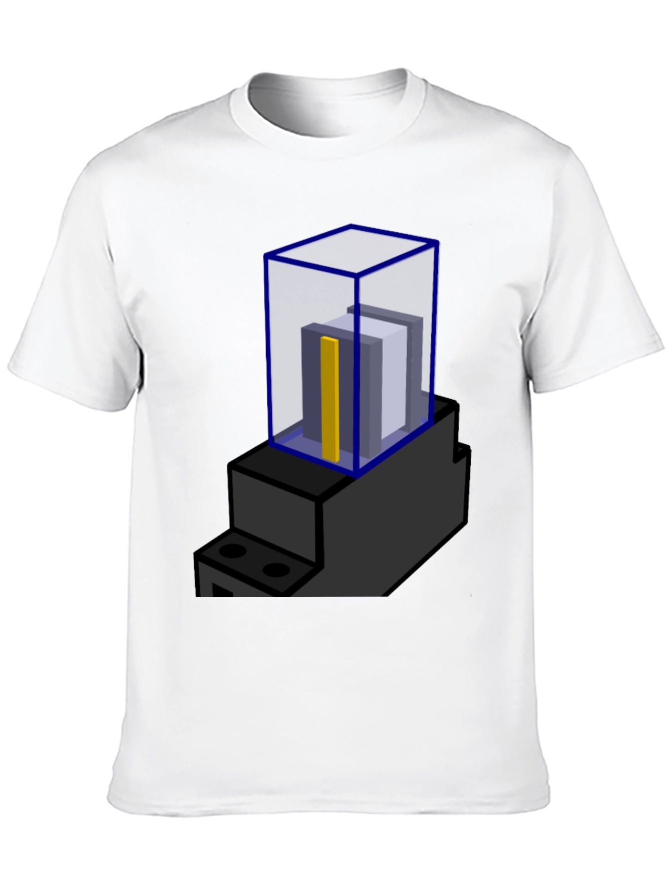 Abstract Block Print T-Shirt - Modern Graphic Tee