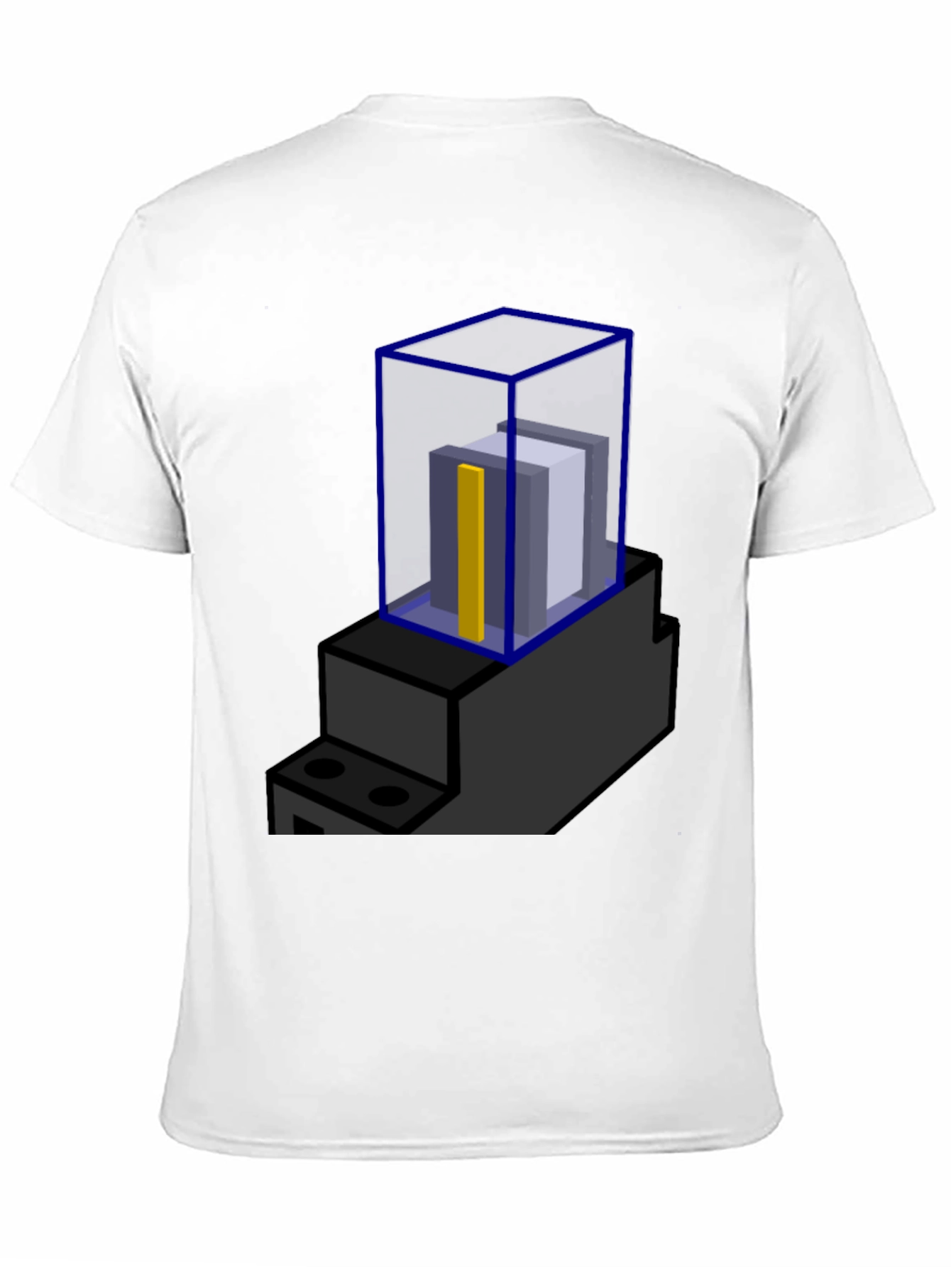 Abstract Block Print T-Shirt - Modern Graphic Tee