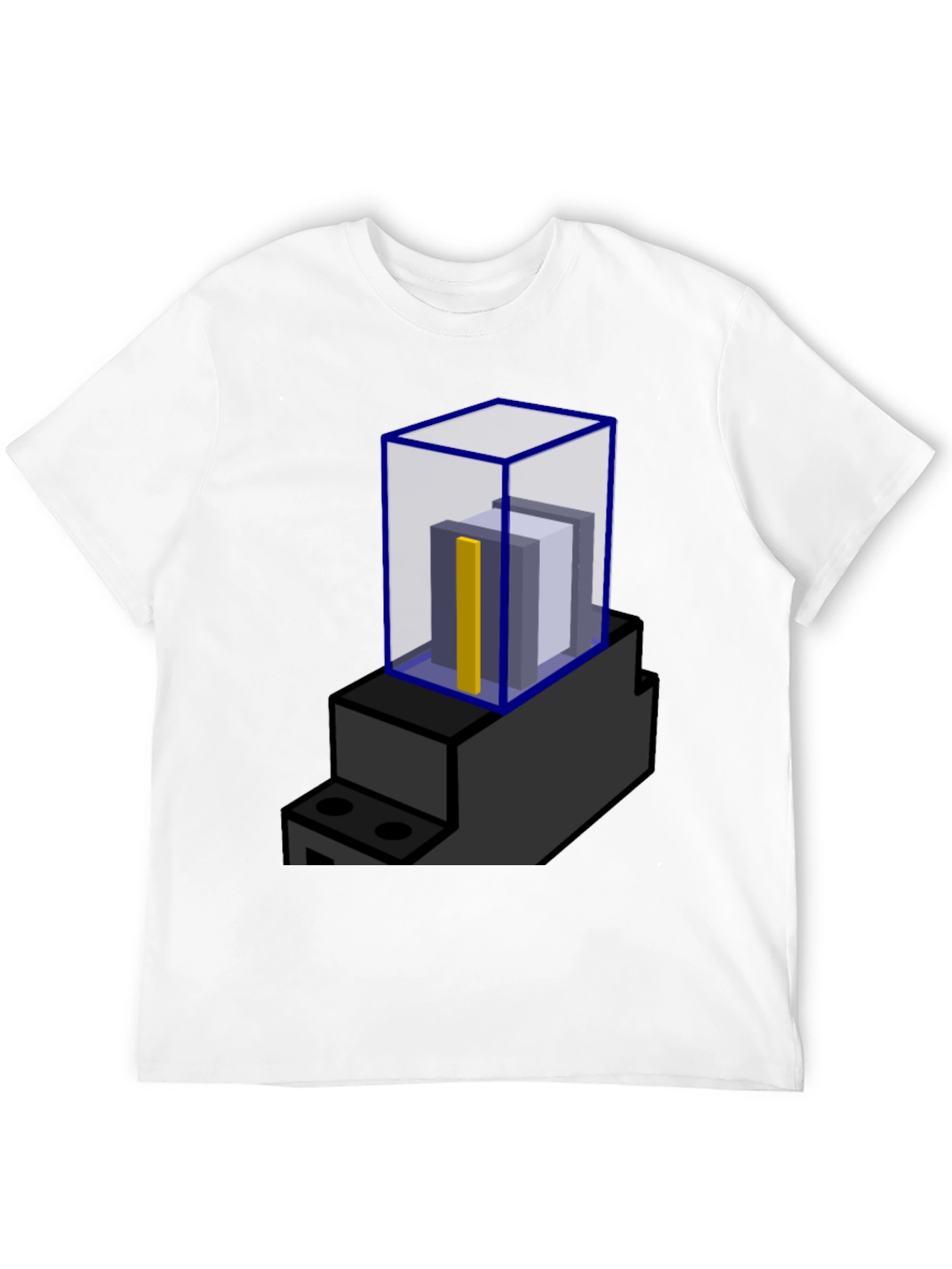 Abstract Block Print T-Shirt - Modern Graphic Tee