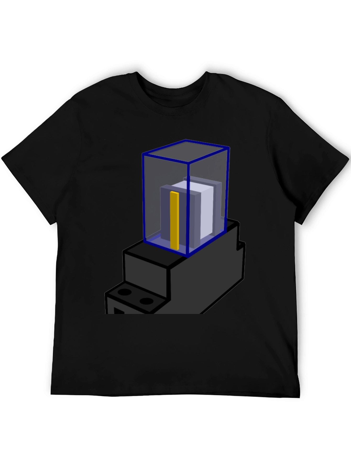 Abstract Block Print T-Shirt - Modern Graphic Tee
