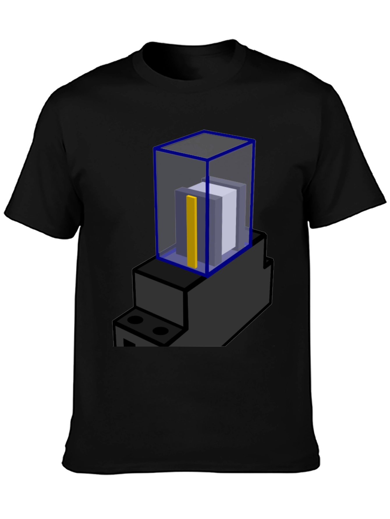 Abstract Block Print T-Shirt - Modern Graphic Tee