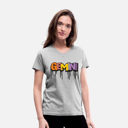 Gemini Zodiac sign With Dripping Letters