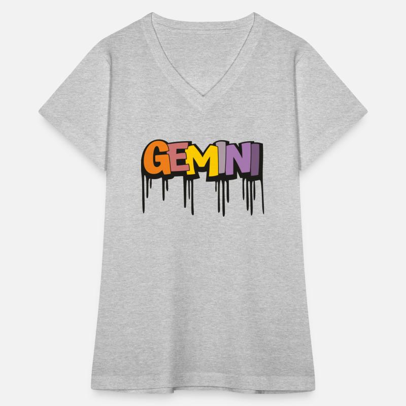 Gemini Zodiac sign With Dripping Letters