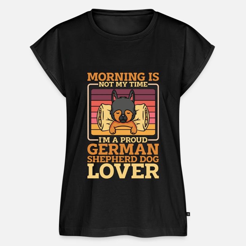 German Shepherd Dog Morning Is Not My Time Canine