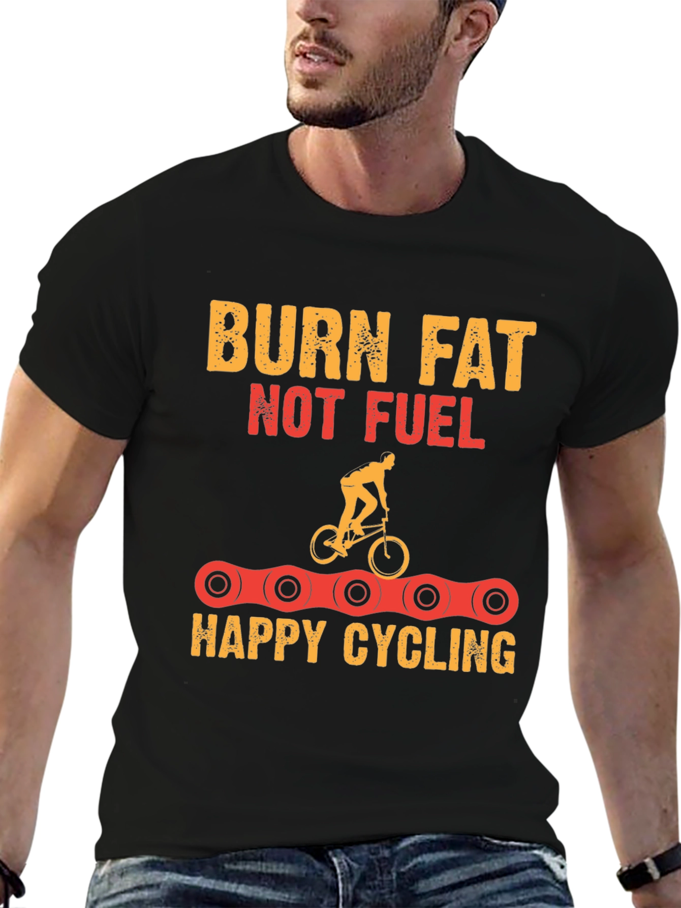 Burn Fat Cycling T-Shirt - Fitness Motivation Tee