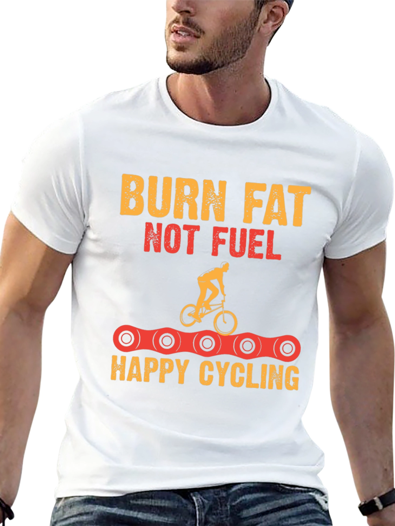 Burn Fat Cycling T-Shirt - Fitness Motivation Tee