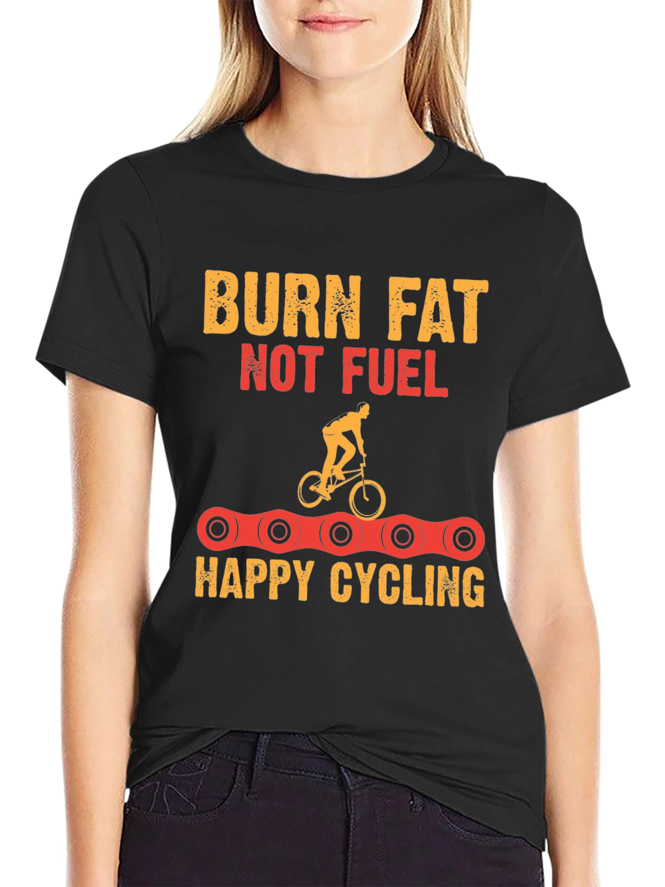 Burn Fat Cycling T-Shirt - Fitness Motivation Tee