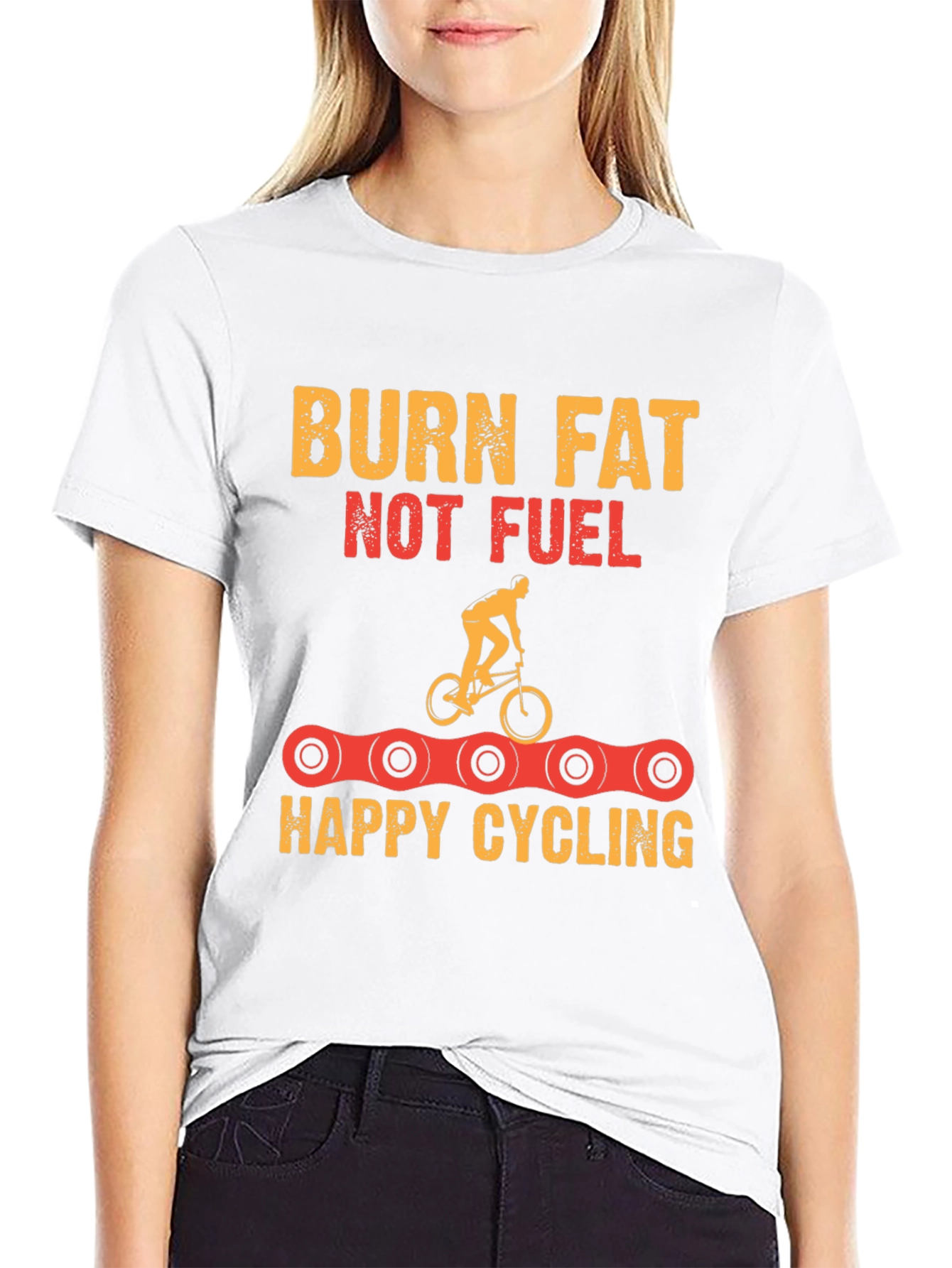Burn Fat Cycling T-Shirt - Fitness Motivation Tee