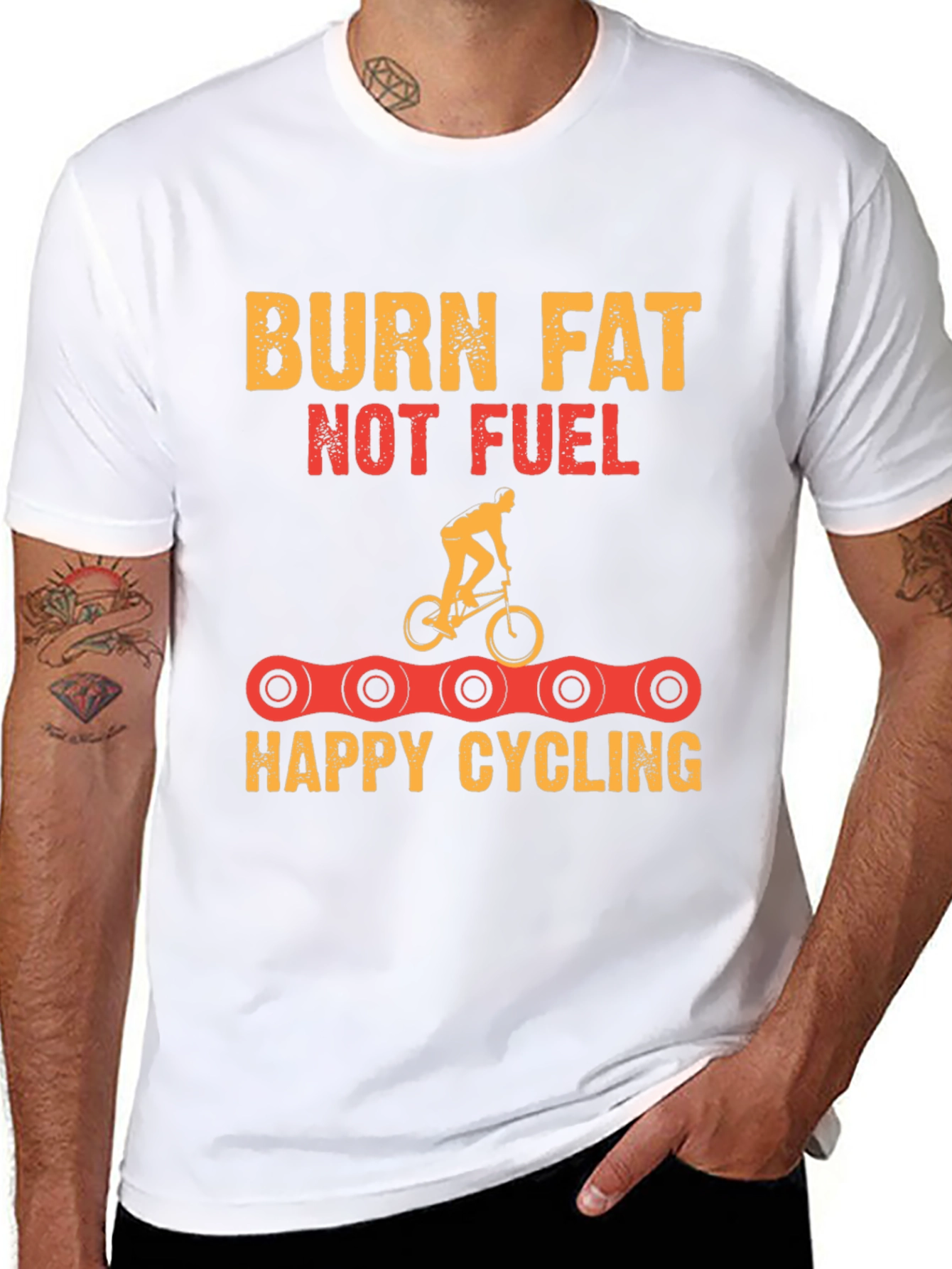 Burn Fat Cycling T-Shirt - Fitness Motivation Tee
