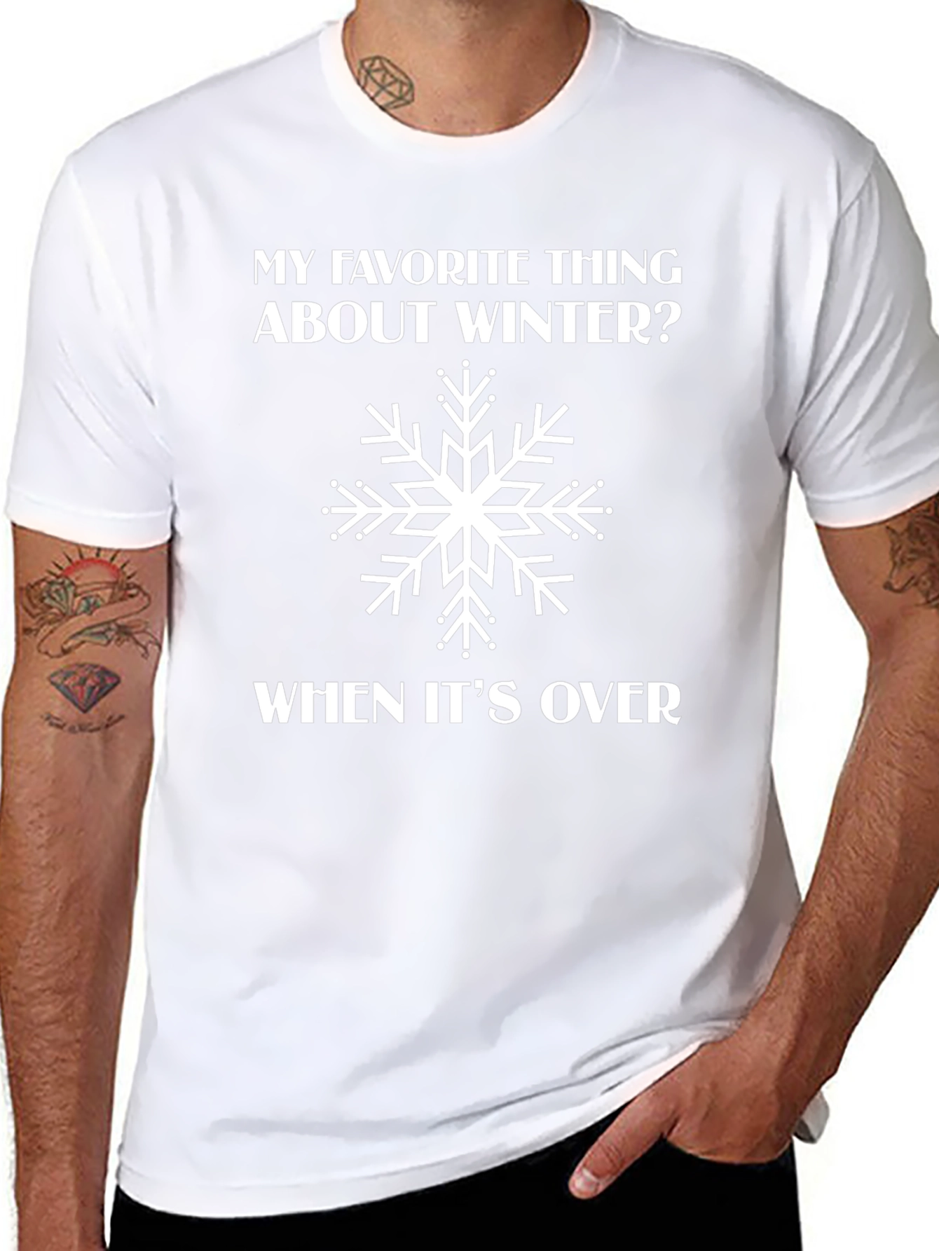 Funny Winter Snowflake T-Shirt - When Its Over