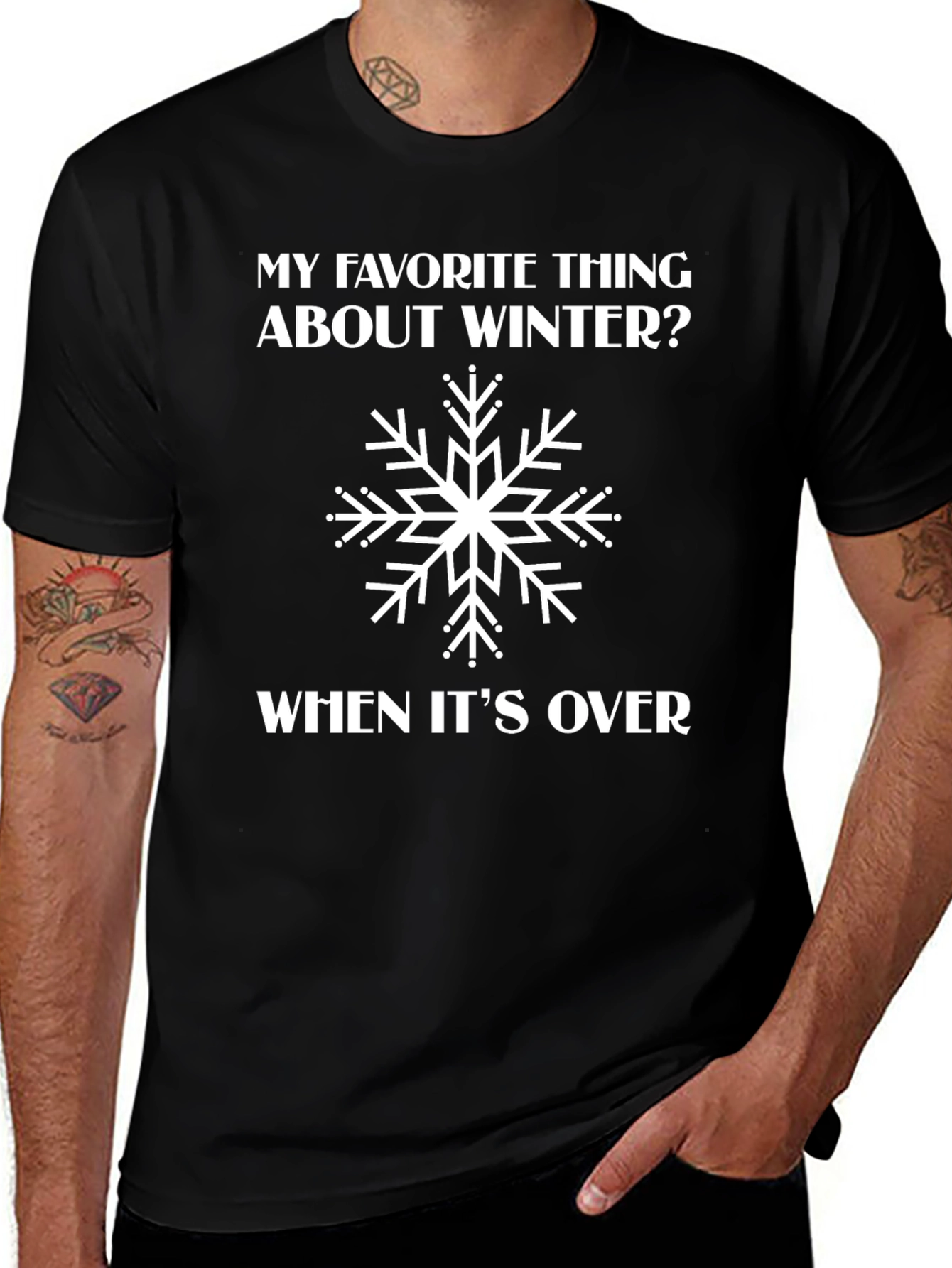 Funny Winter Snowflake T-Shirt - When Its Over