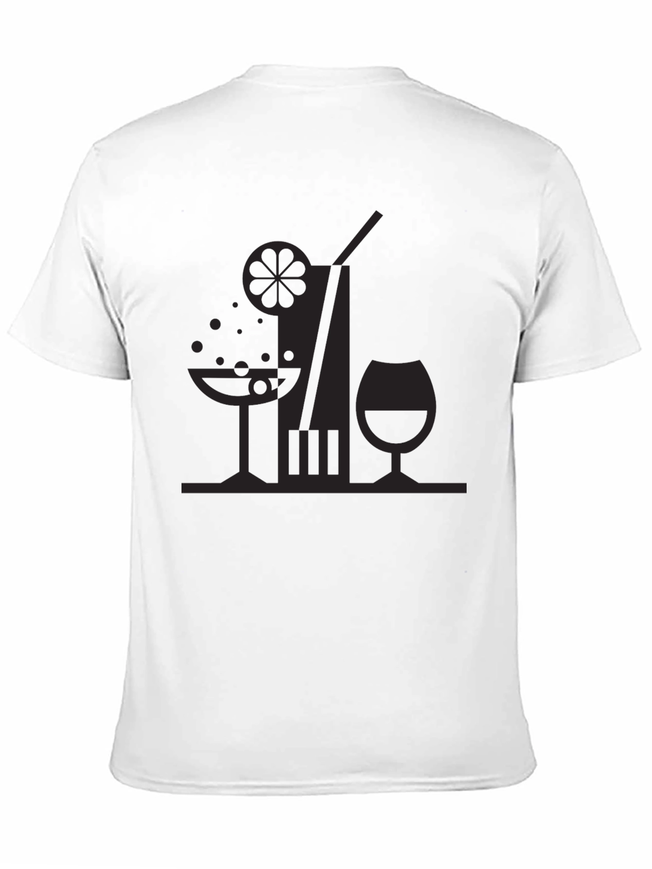 Cocktail Hour Black Graphic Tee