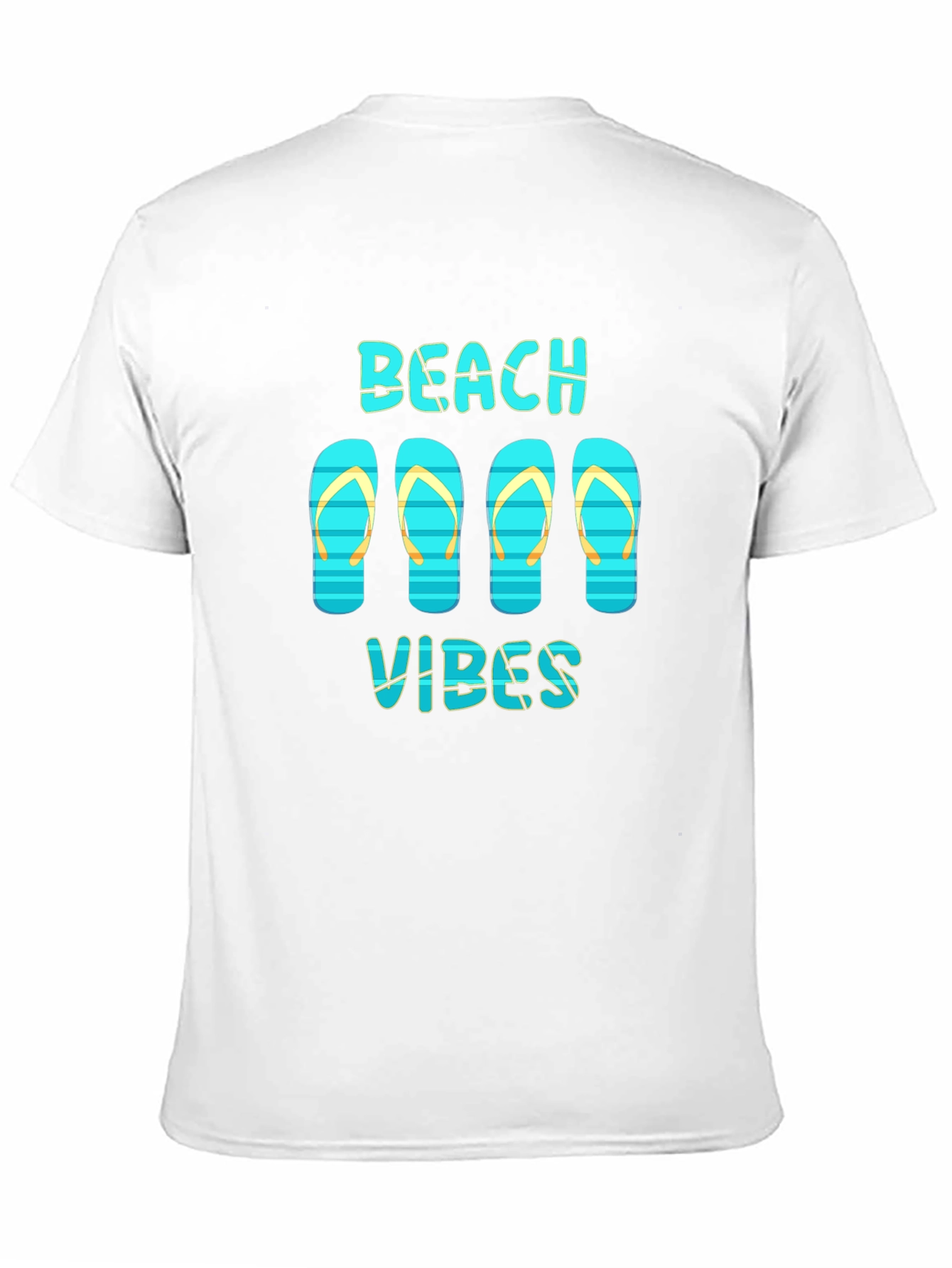 Beach Vibes Graphic Print Crew Neck T-Shirt