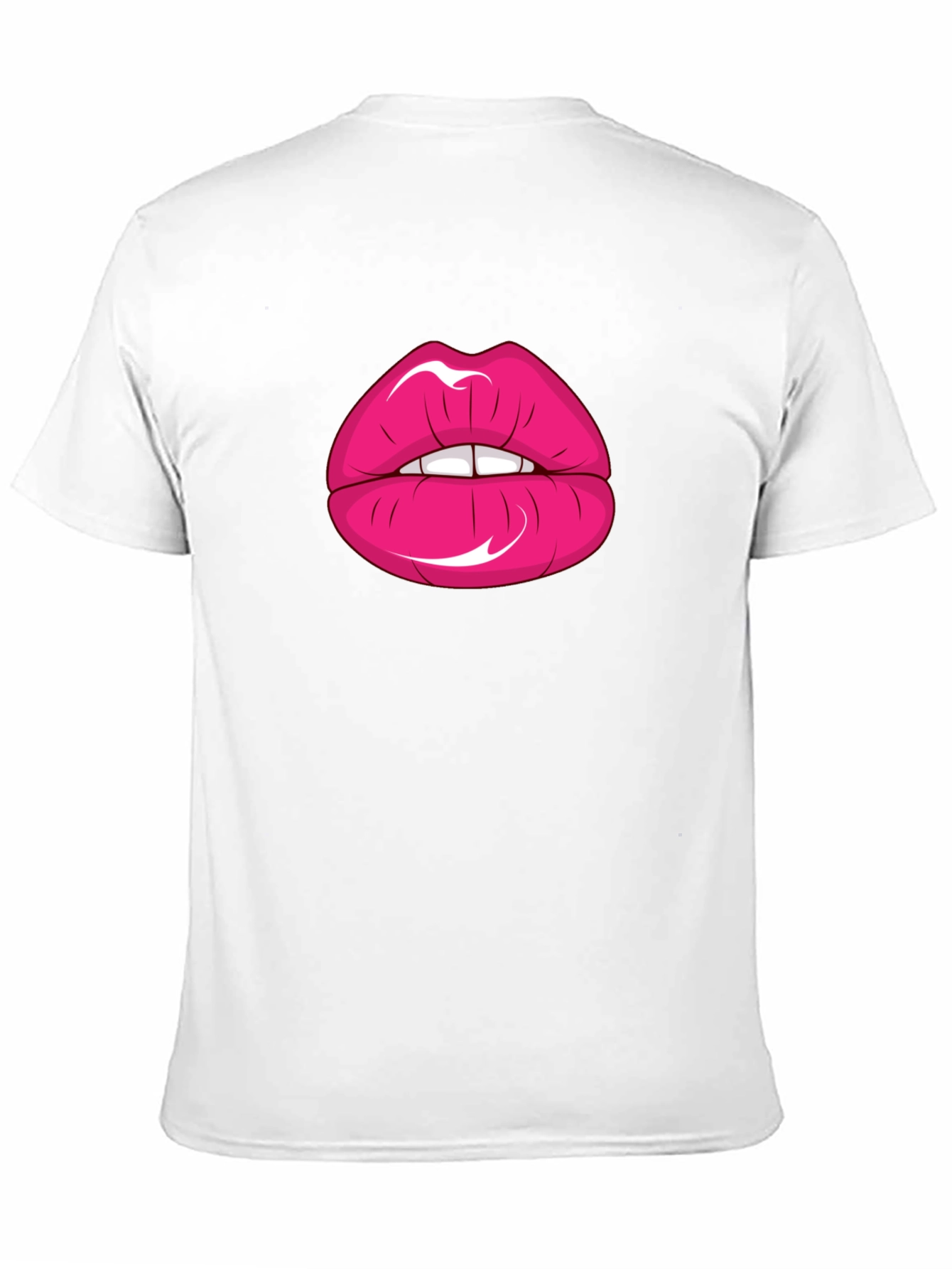 Lips Graphic Print Black T-Shirt