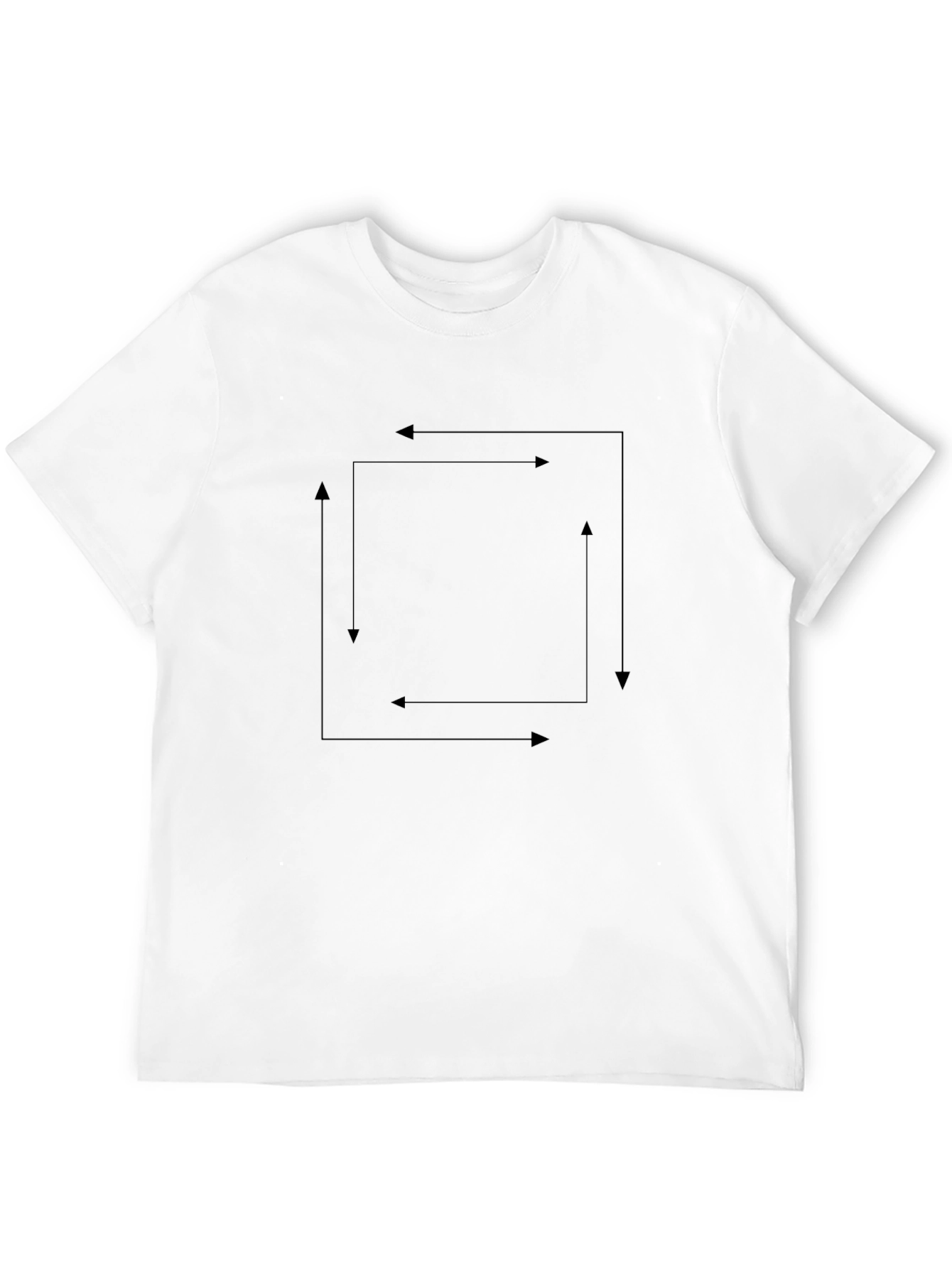 Mens Solid Black Crew Neck Short Sleeve T-Shirt
