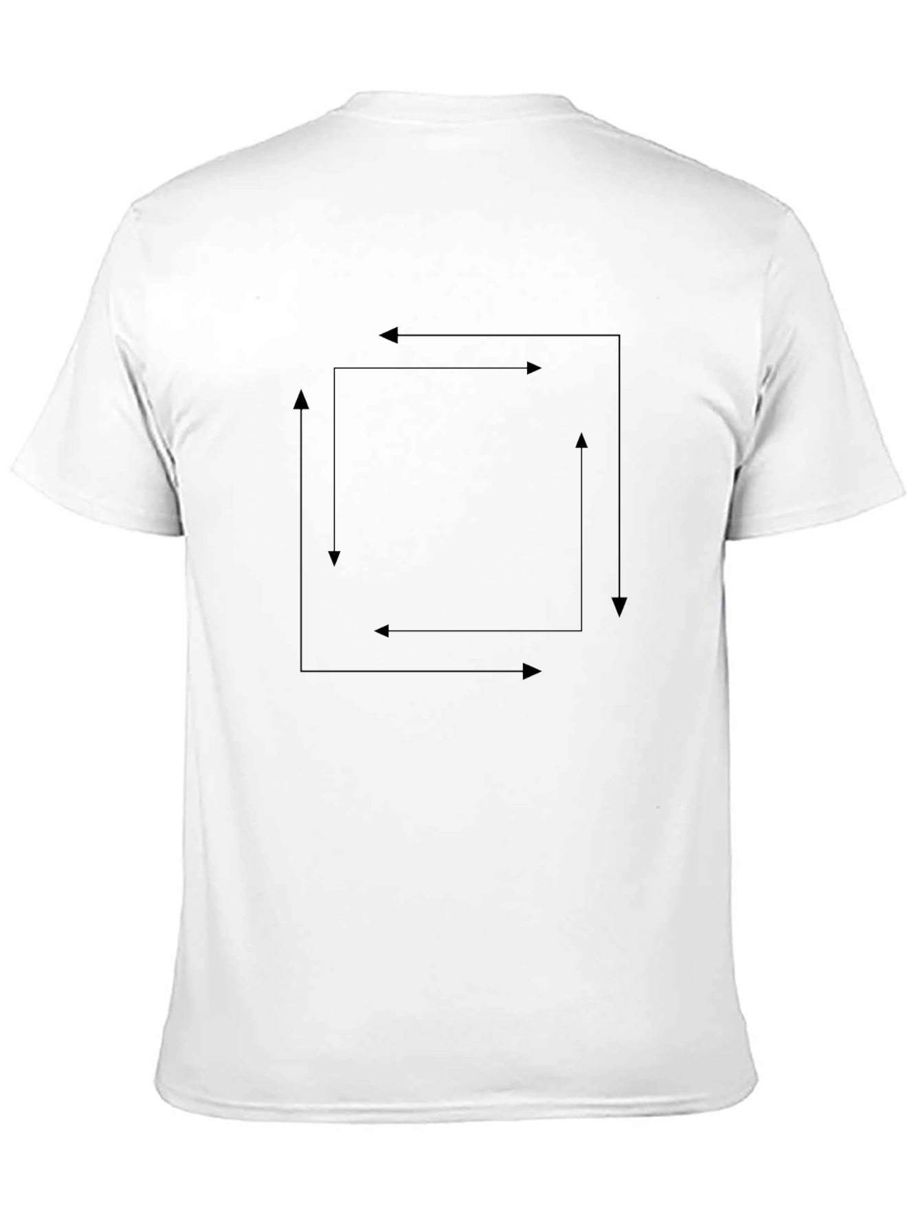 Mens Solid Black Crew Neck Short Sleeve T-Shirt