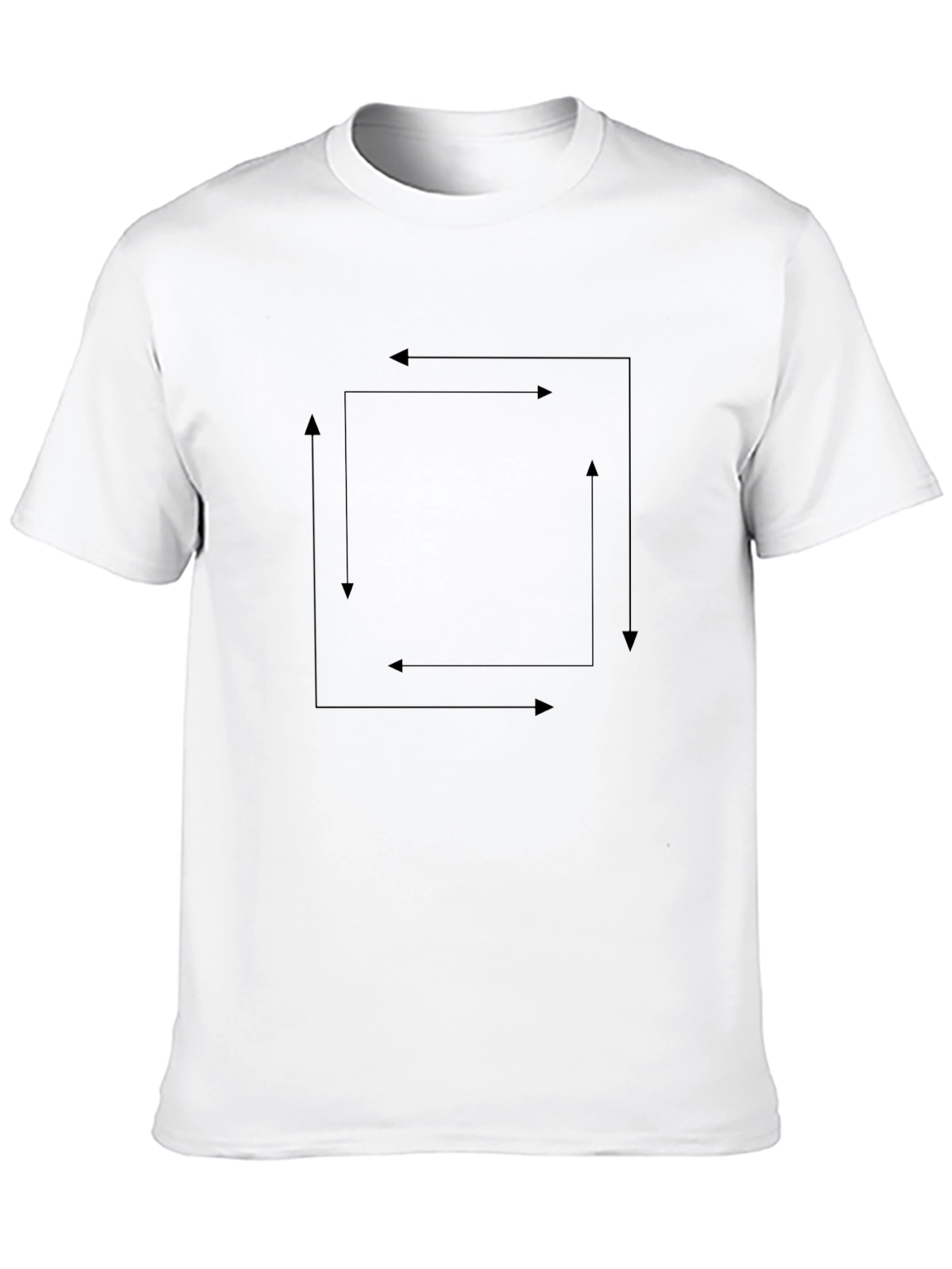 Mens Solid Black Crew Neck Short Sleeve T-Shirt