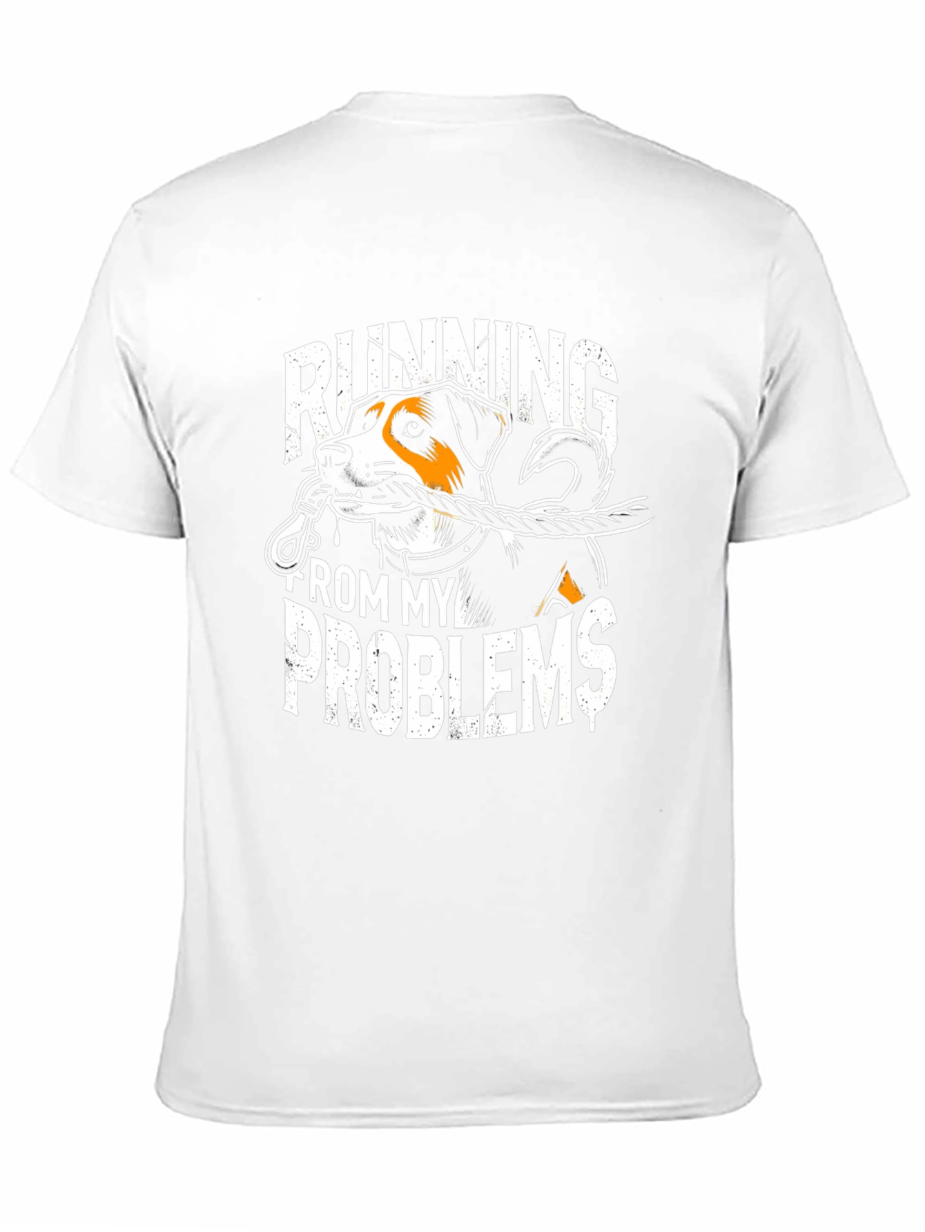 Running From My Problems Dog Graphic T-Shirt