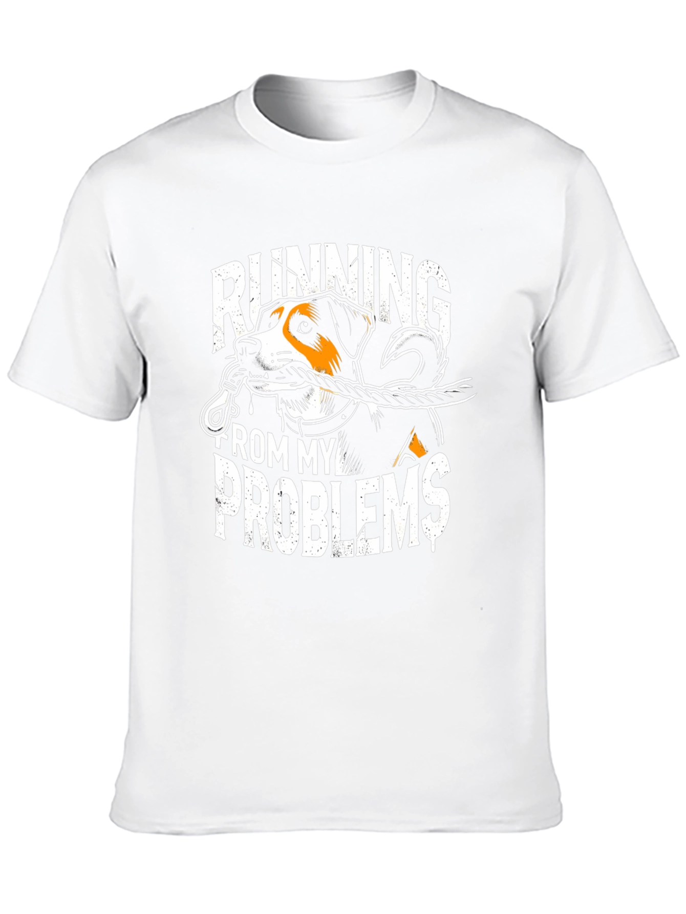 Running From My Problems Dog Graphic T-Shirt