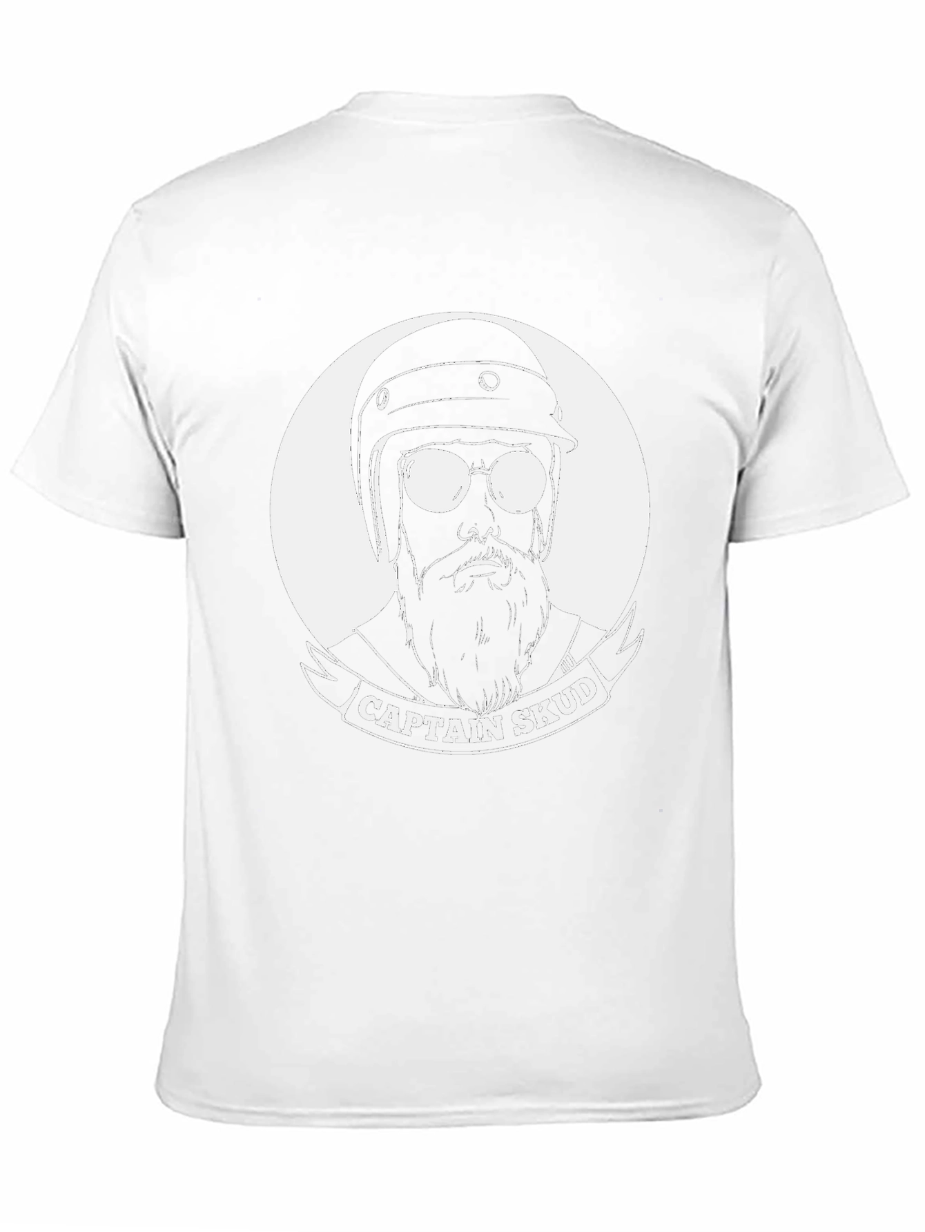 Captain Skud Graphic Tee - Retro Biker Design