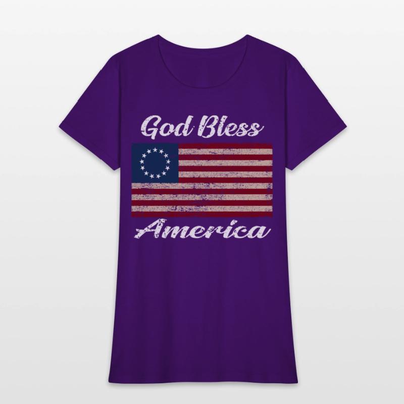 God Bless America Flag 1776 Betsy Ross