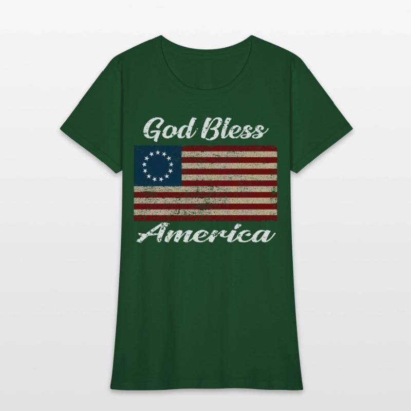 God Bless America Flag 1776 Betsy Ross