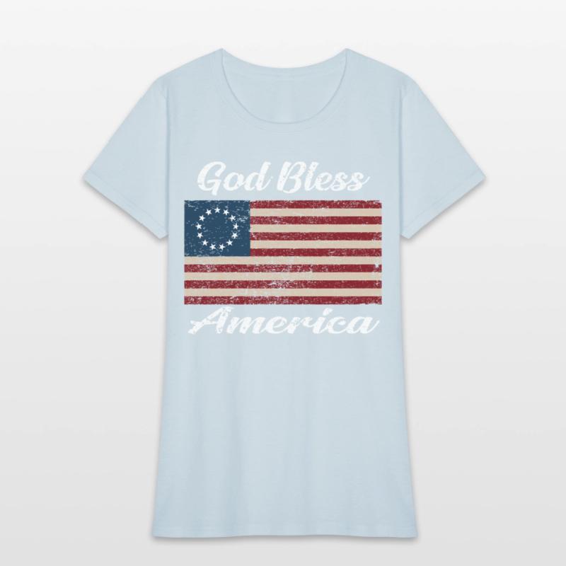 God Bless America Flag 1776 Betsy Ross