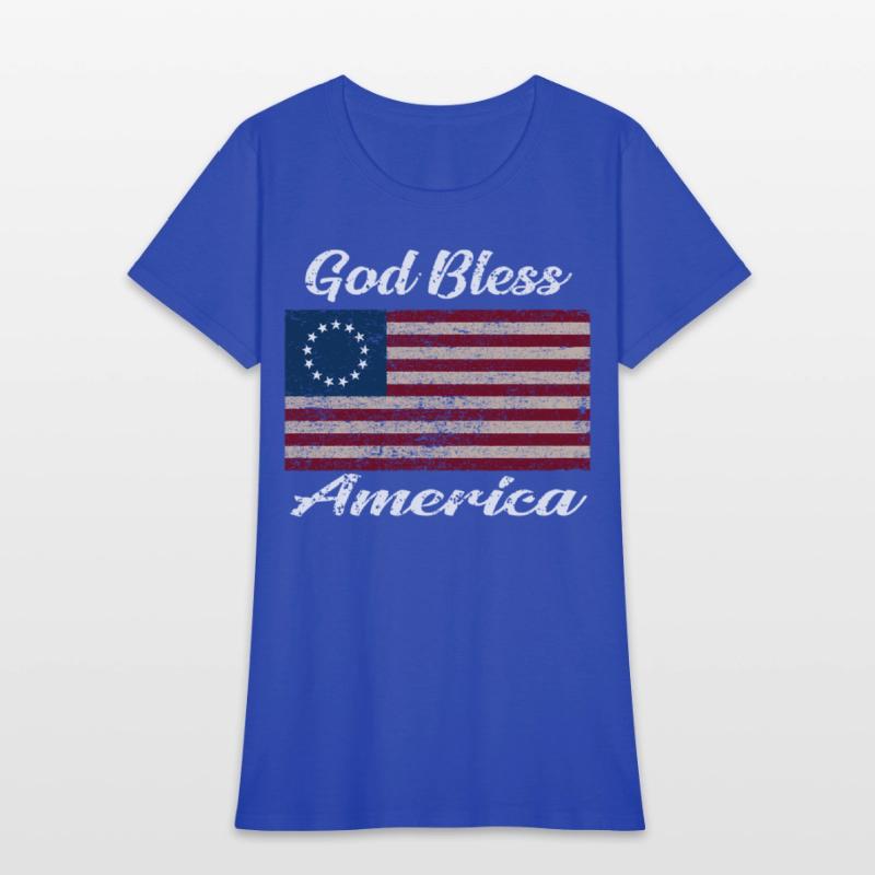 God Bless America Flag 1776 Betsy Ross