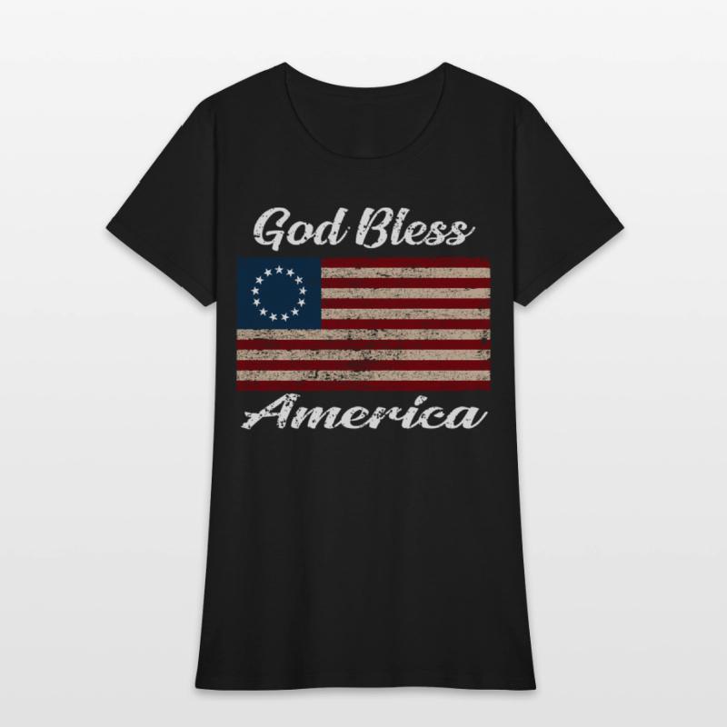 God Bless America Flag 1776 Betsy Ross