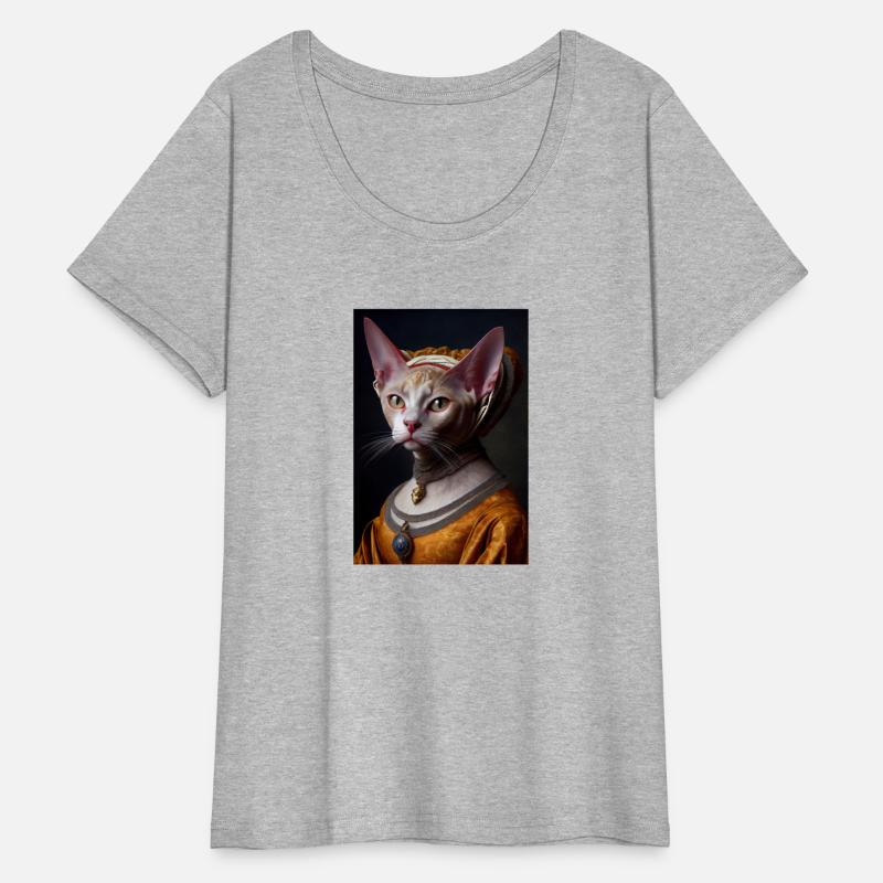 Gold Queen Devon Rex Cat Breed Portrait Royal Rena