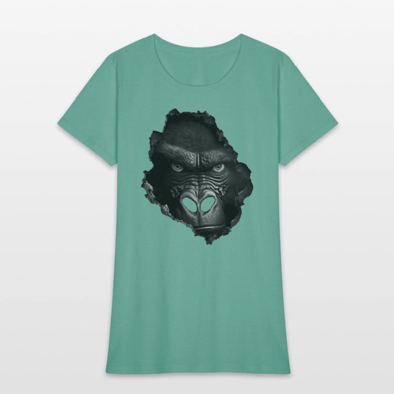 Gorilla Face Wall Animal Print Animal