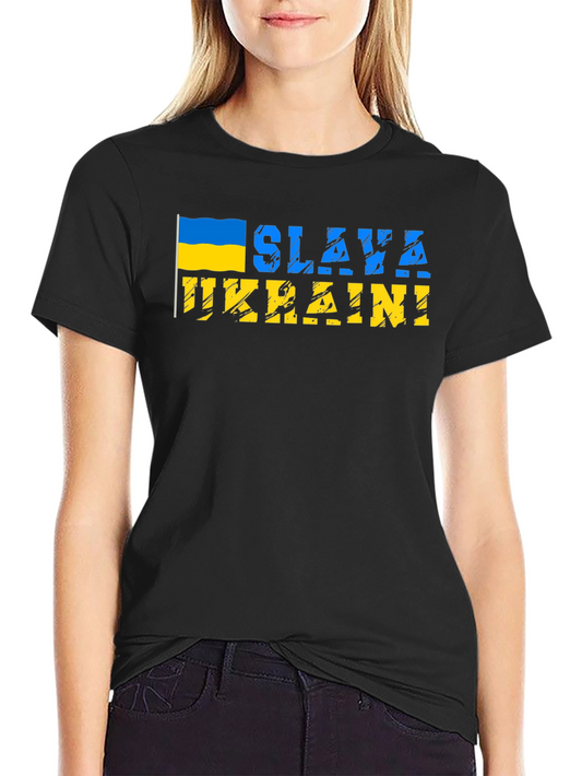Slava Ukraine T-Shirt - Black