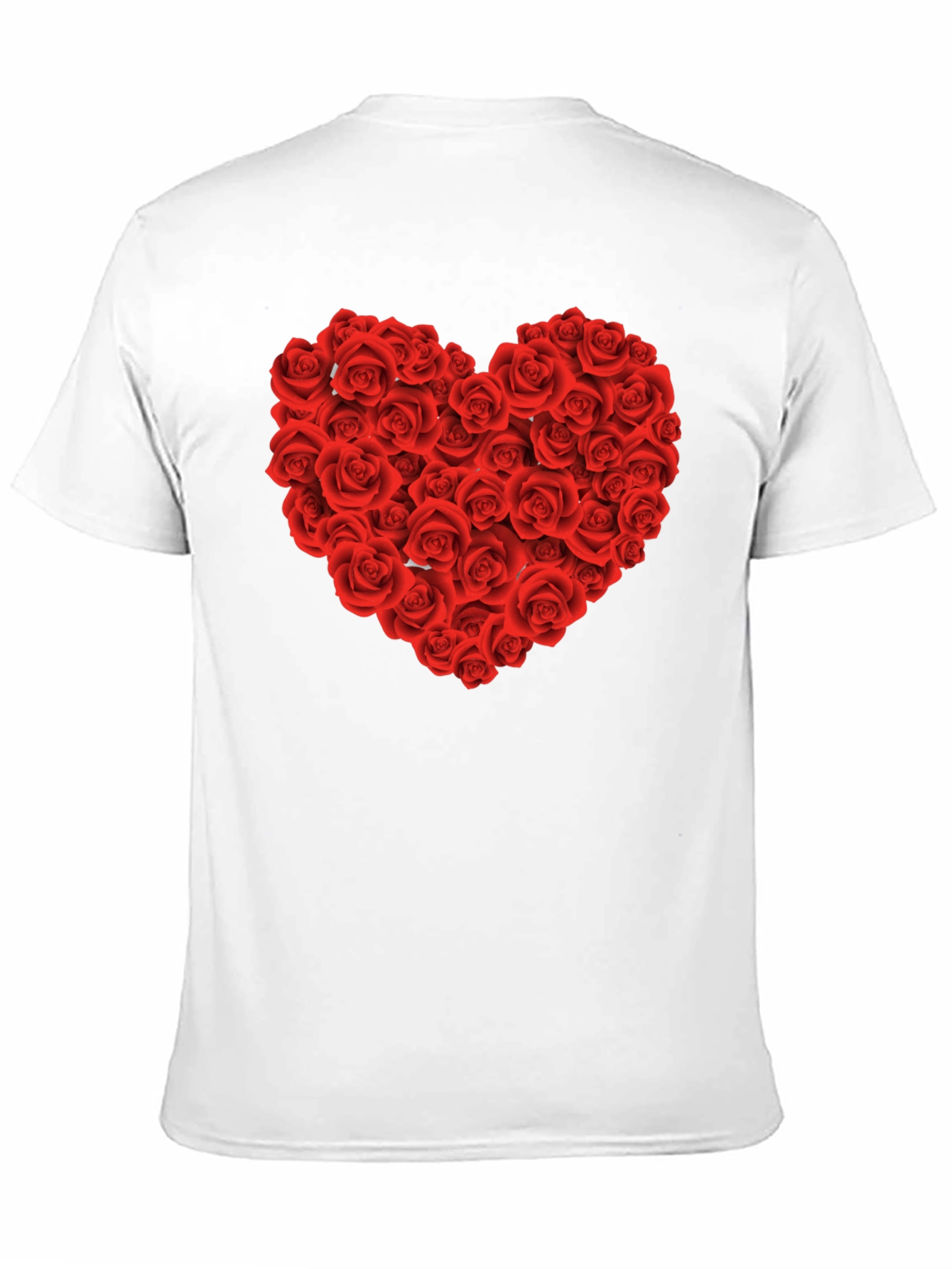 Rose Heart Graphic Tee - Valentines Day Shirt