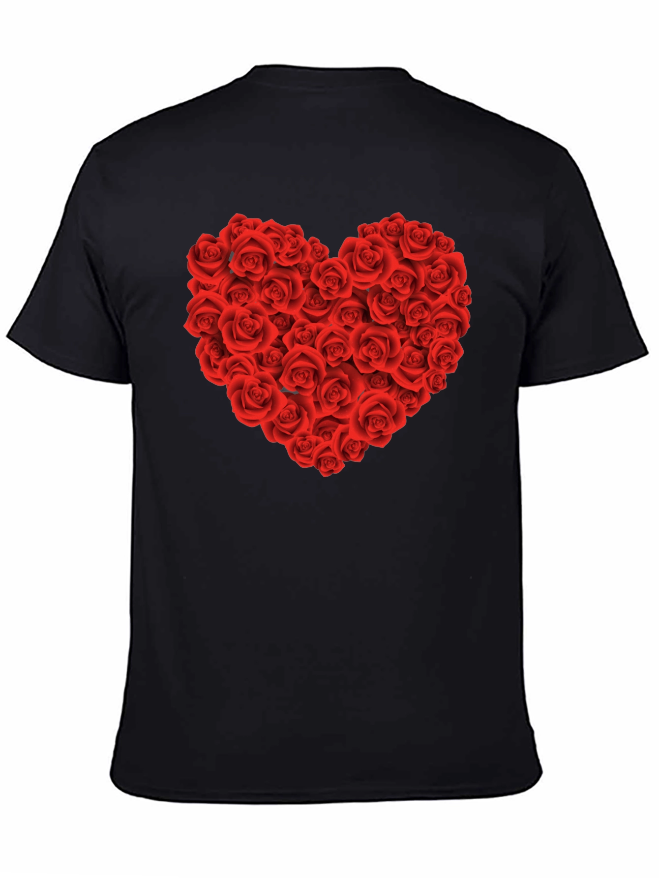 Rose Heart Graphic Tee - Valentines Day Shirt