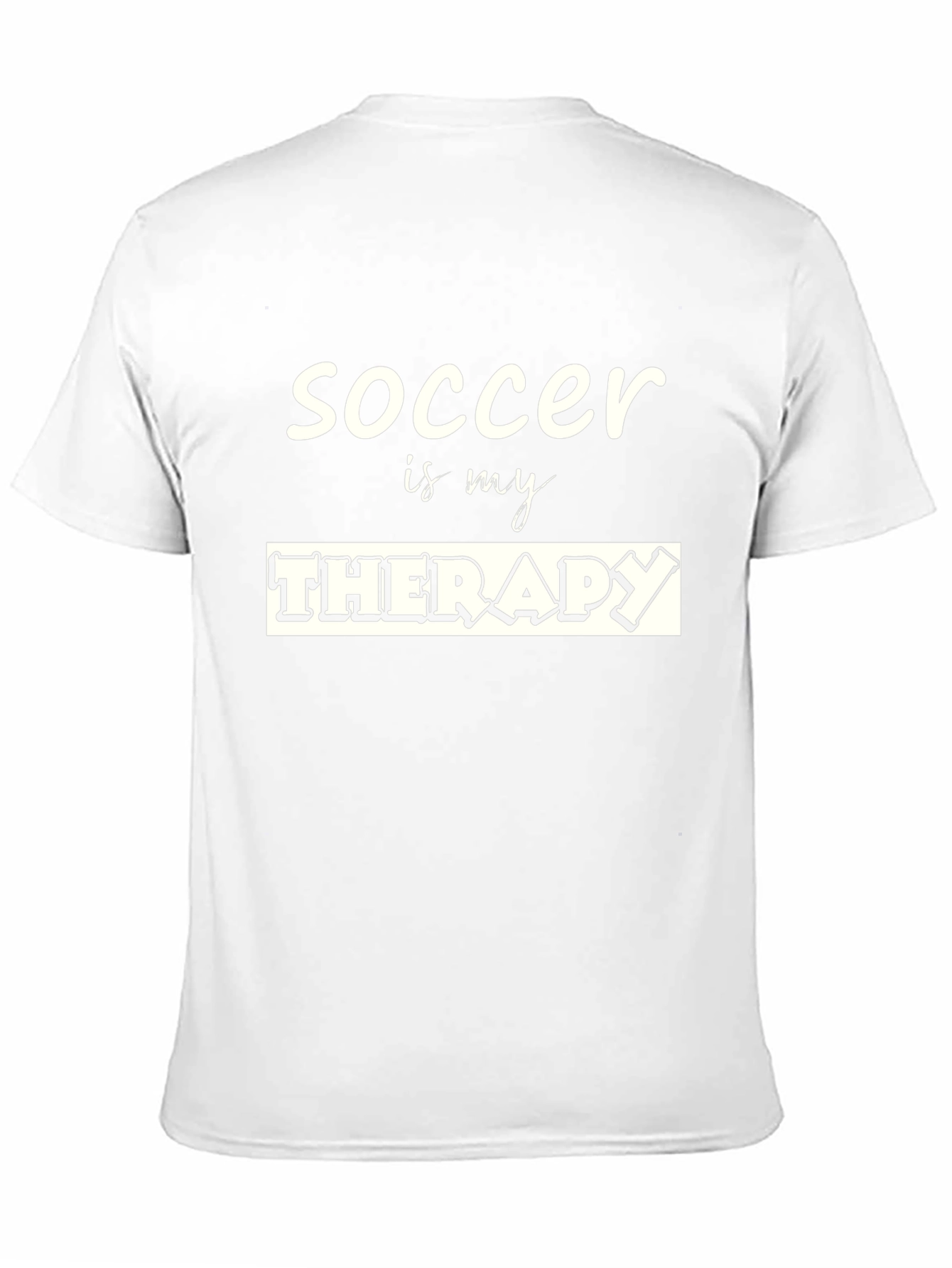 Soccer is My Therapy T-Shirt - Black