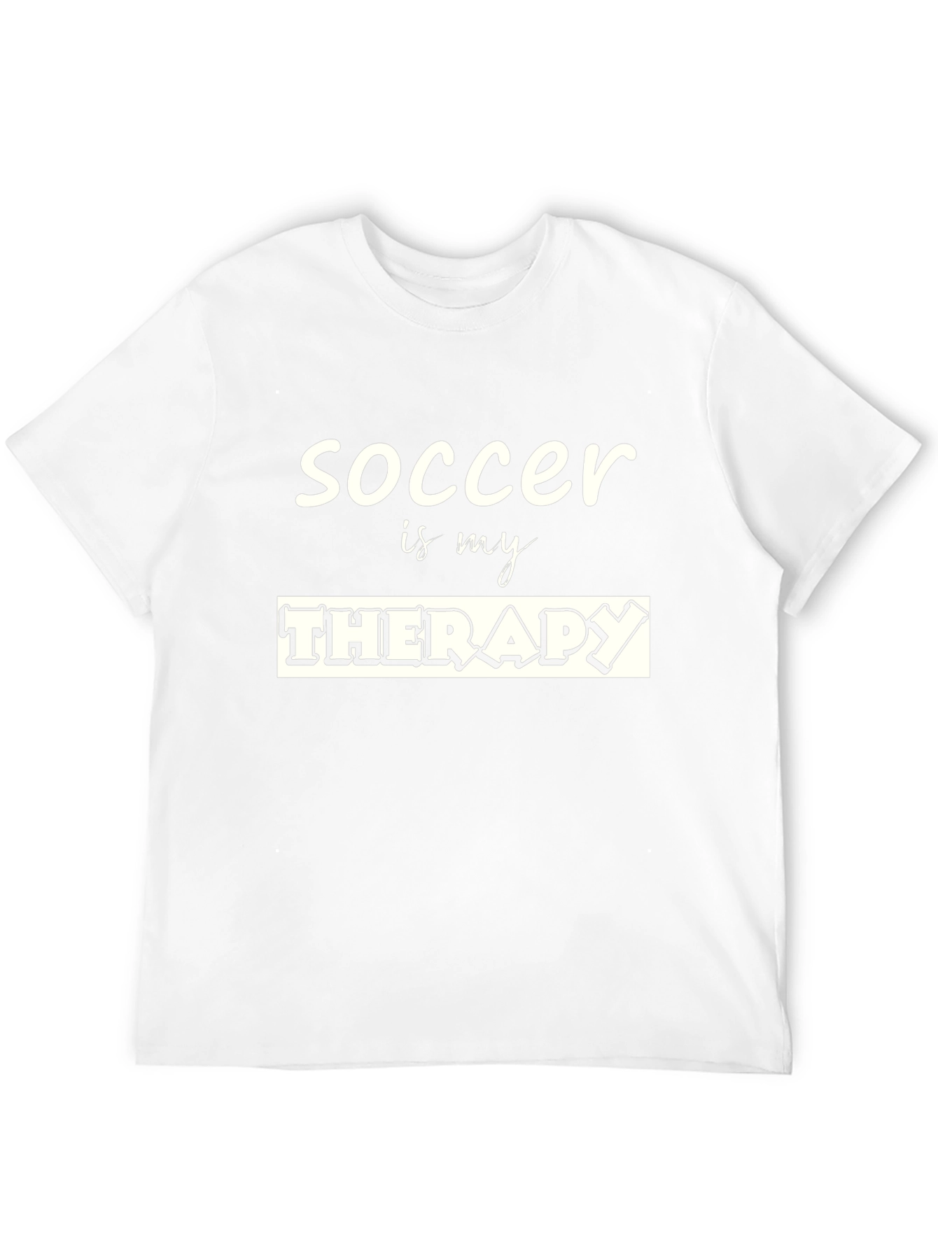 Soccer is My Therapy T-Shirt - Black