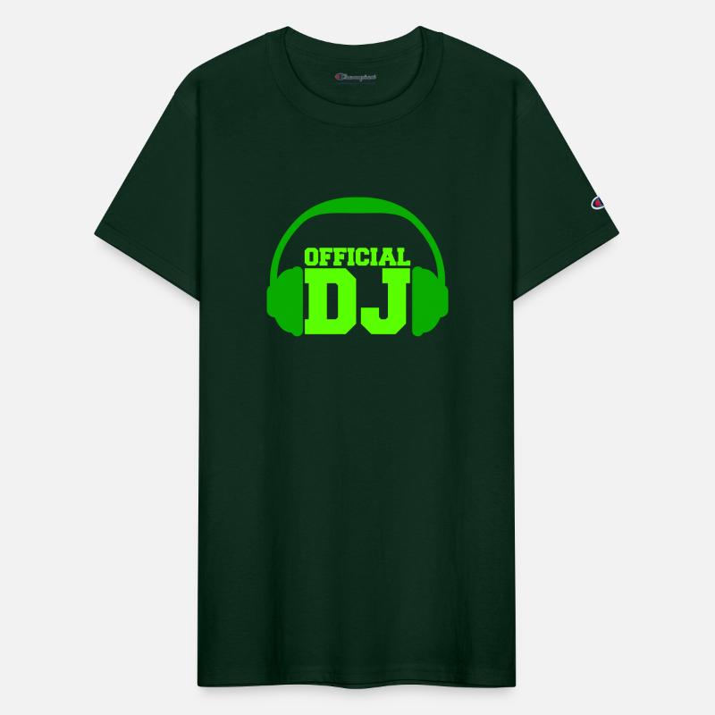 Green Official DJ Headphone Club Disco Music Party