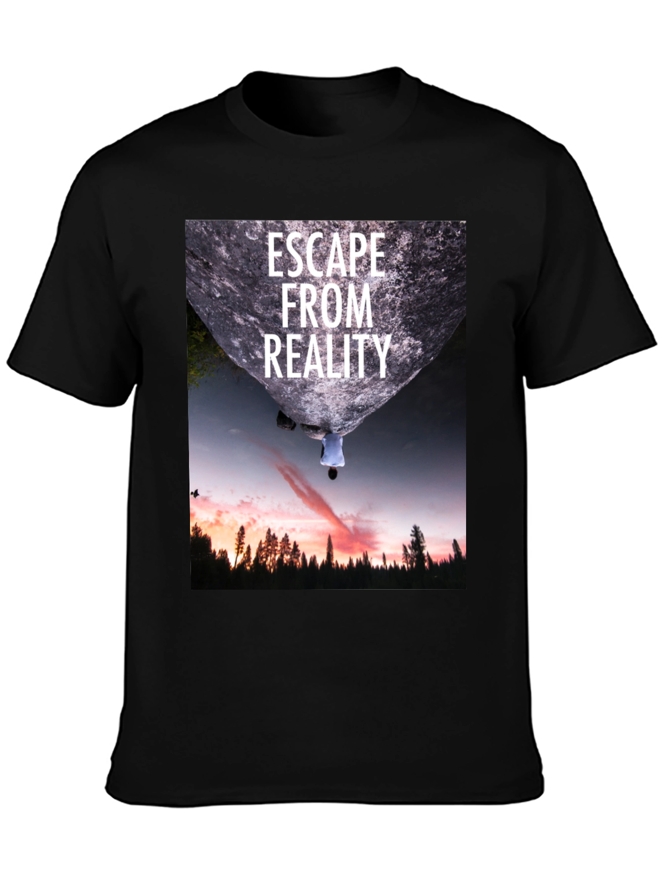 Escape From Reality Black Graphic Tee